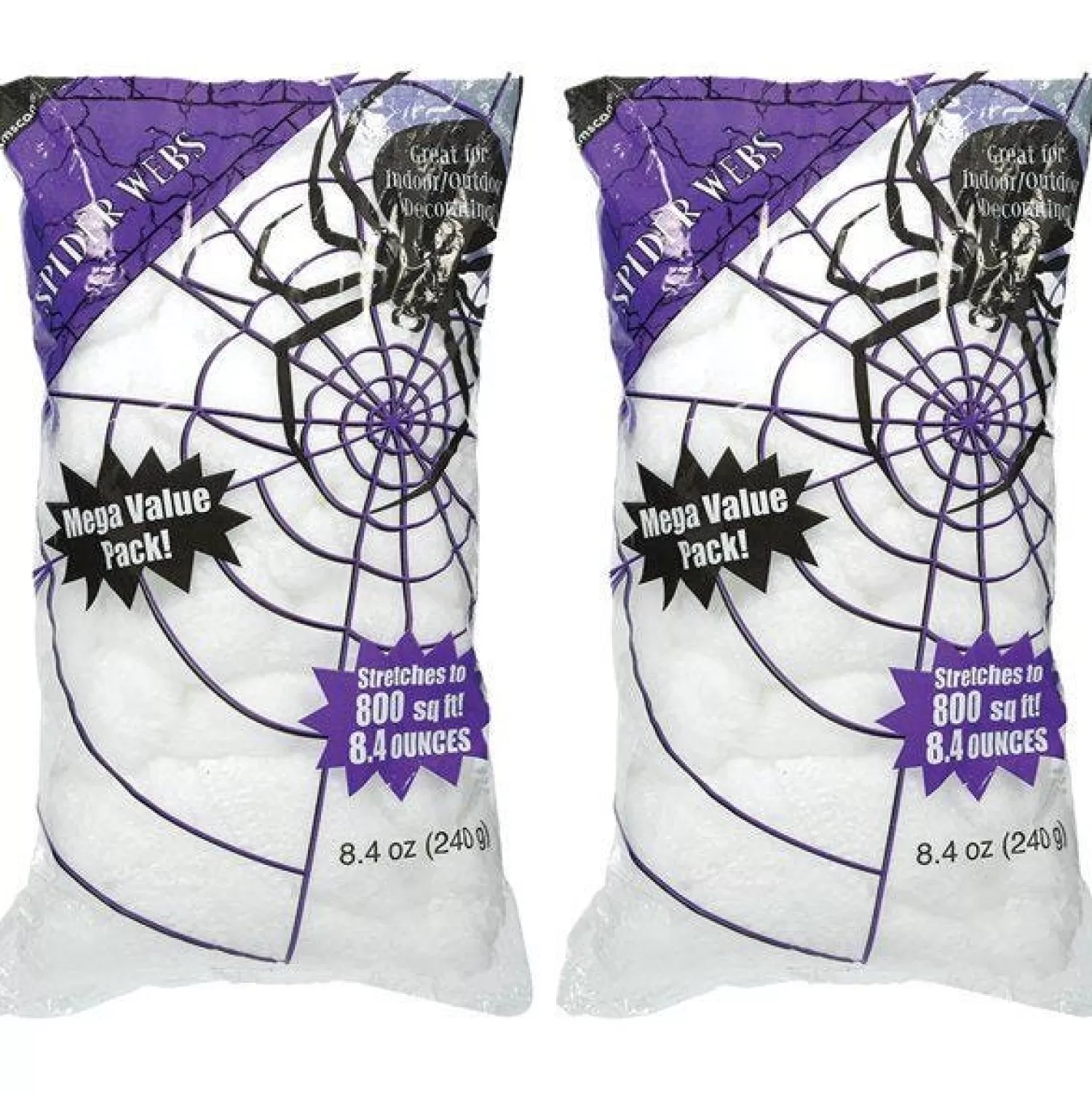 Mega Spider Web Multipack - 1600Sq Ft<Party Delights Outlet