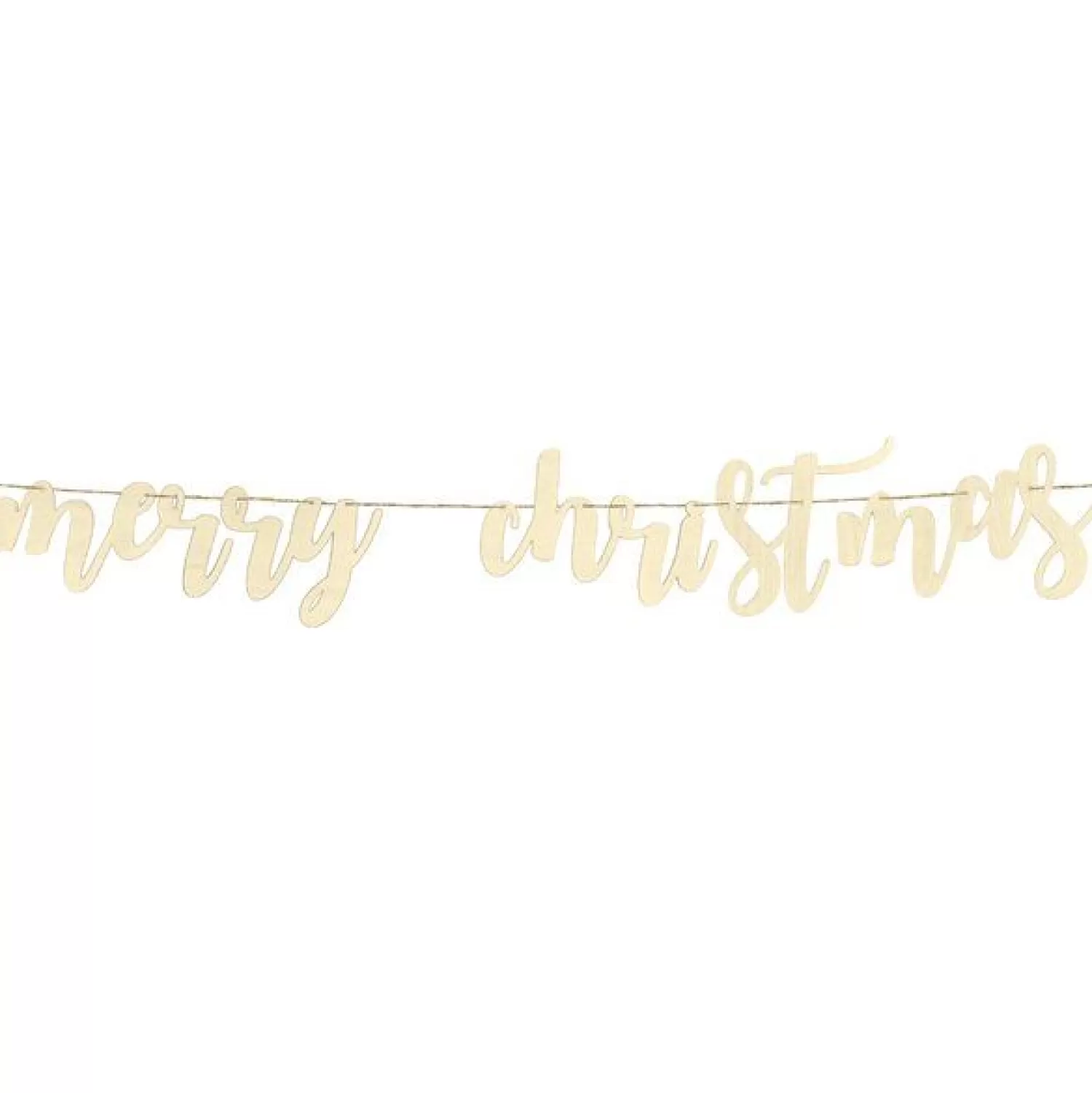 Merry Christmas Wooden Banner - 2M<Party Delights Shop