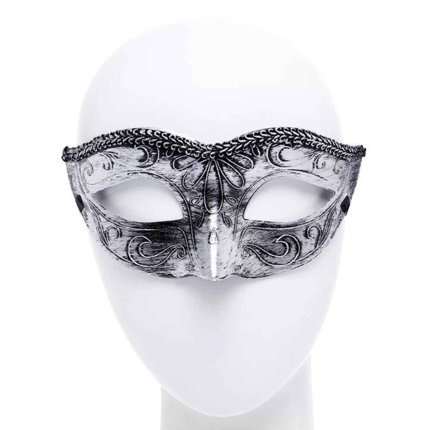 Shop Party Delights Metallic Silver Masquerade Mask