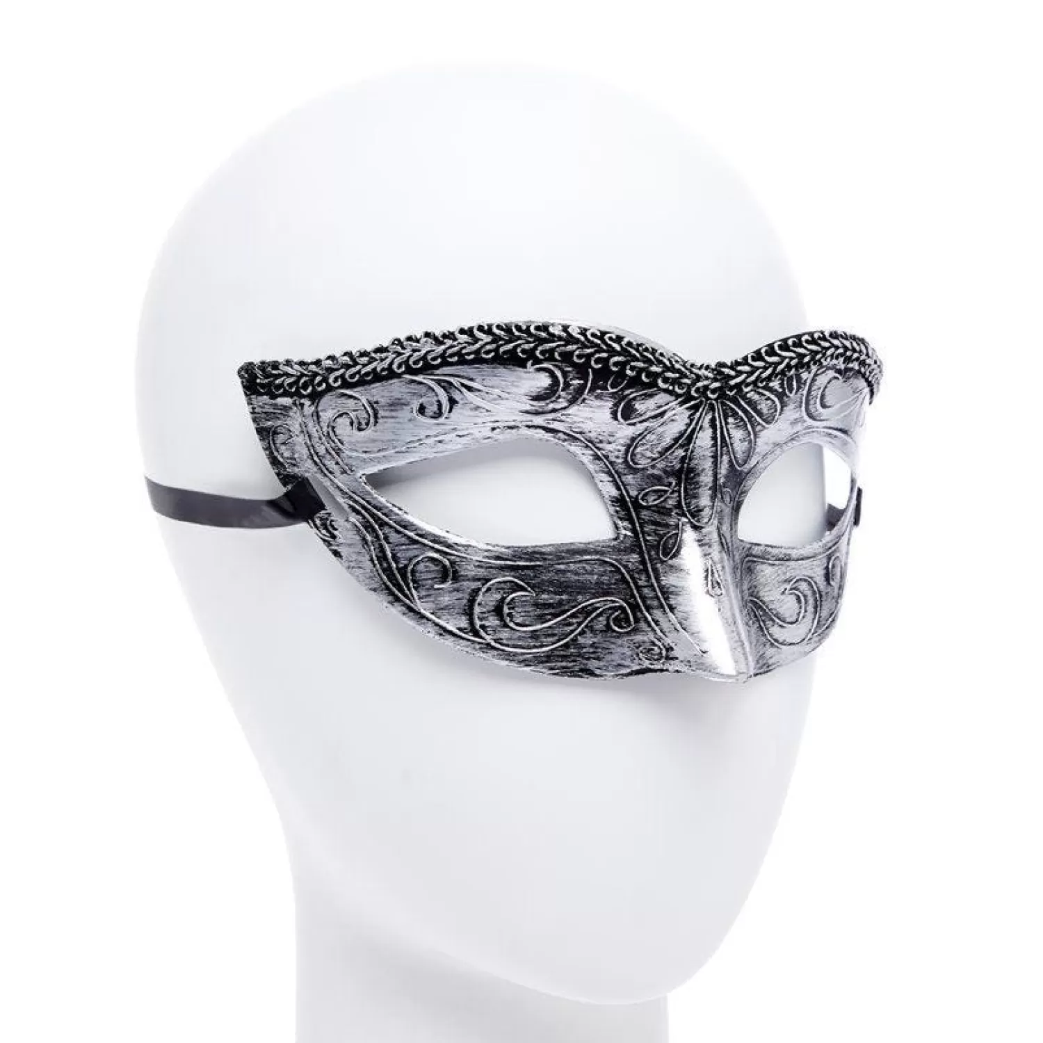 Shop Party Delights Metallic Silver Masquerade Mask