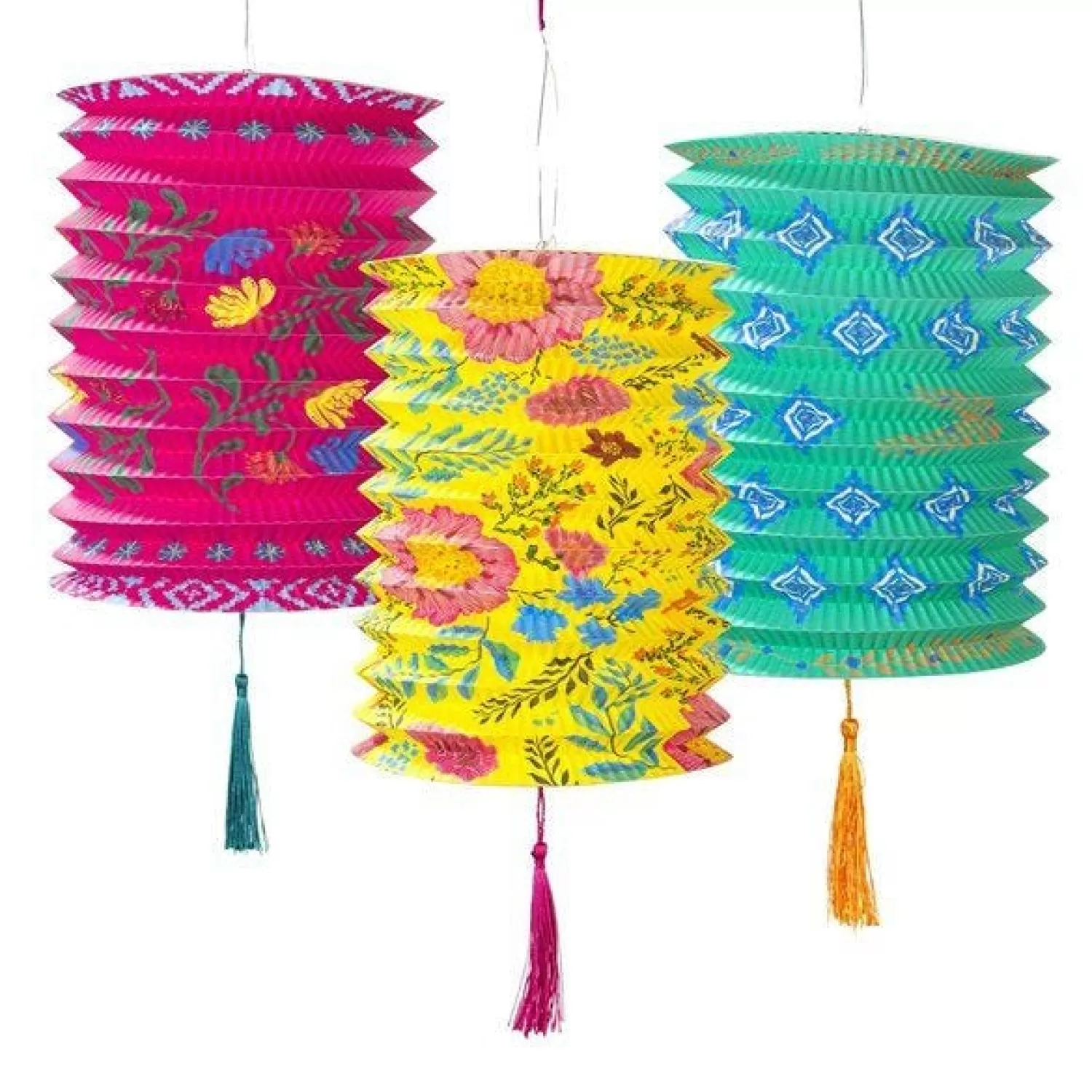 Shop Party Delights Mexican Boho Paper Lanterns (3Pk)