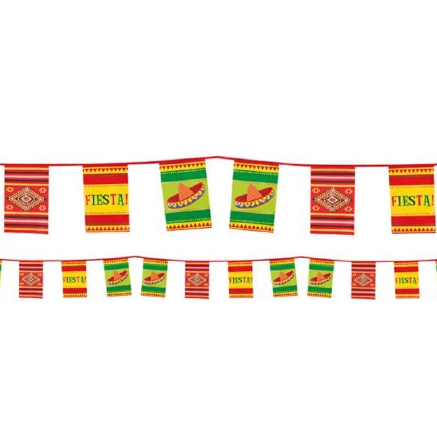 Best Party Delights Mexican Fiesta Plastic Bunting - 10M