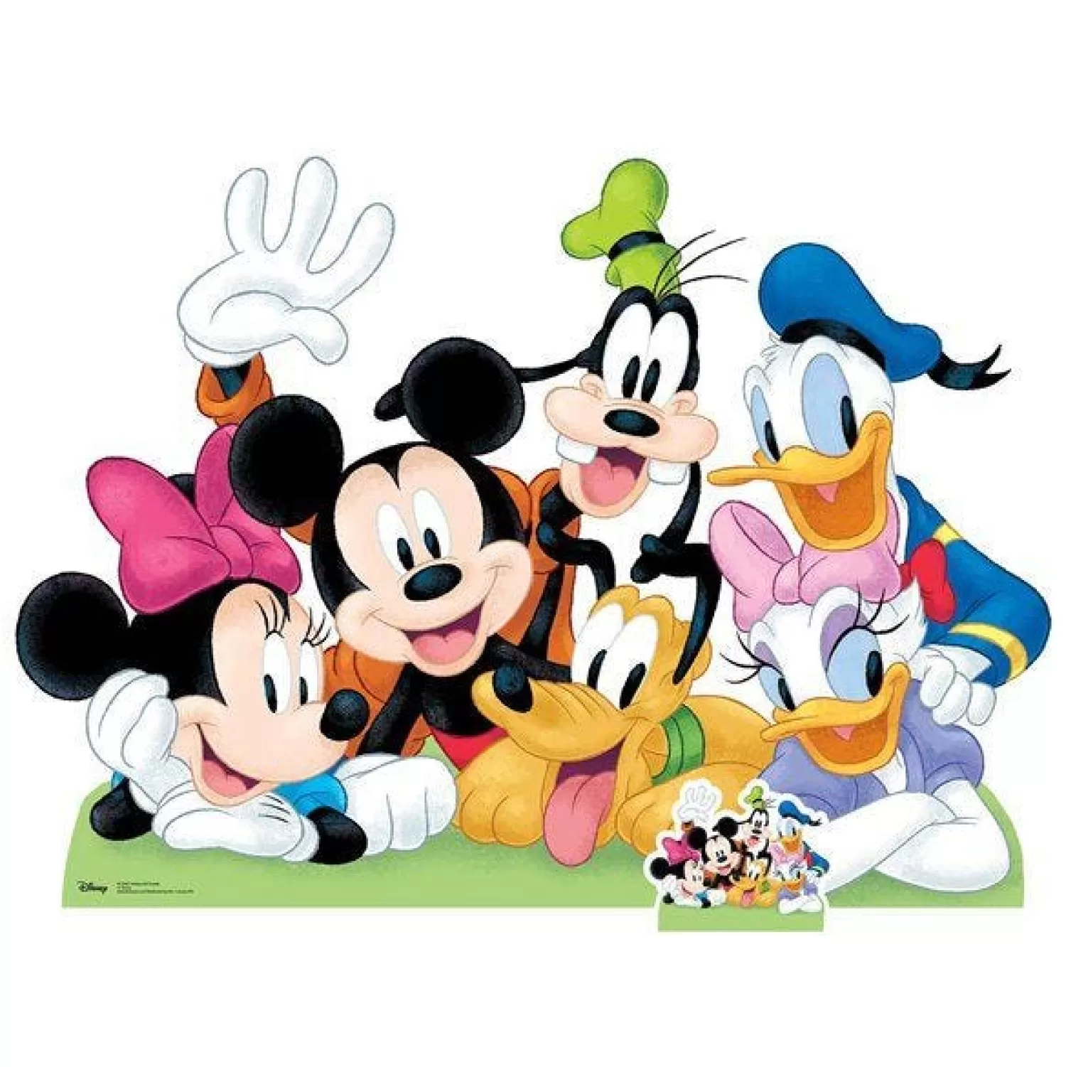 Cheap Party Delights Mickey Mouse & Friends Cardboard Cutout - 137Cm X 99Cm