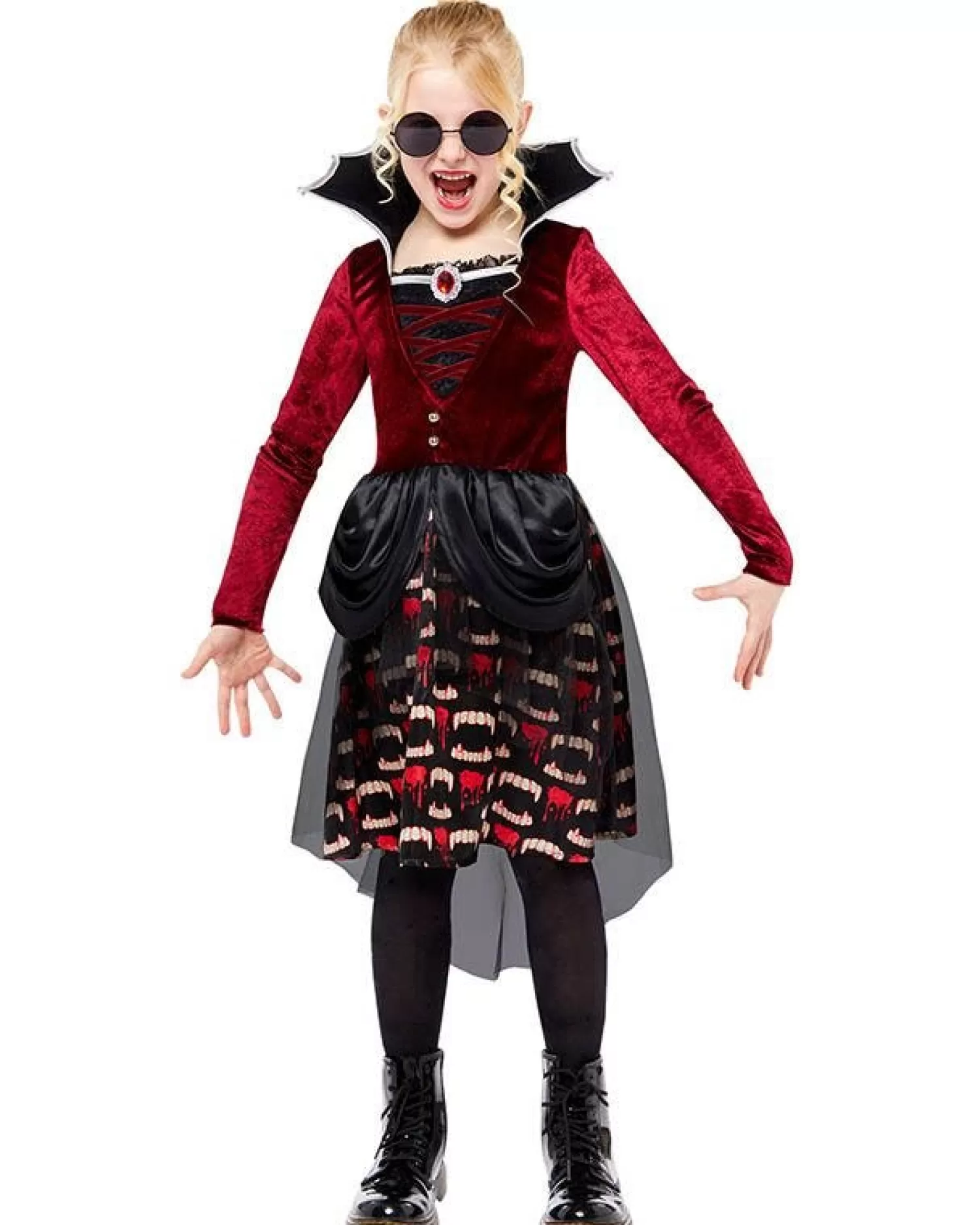 Midnight Vampiress - Childs Costume<Party Delights Shop