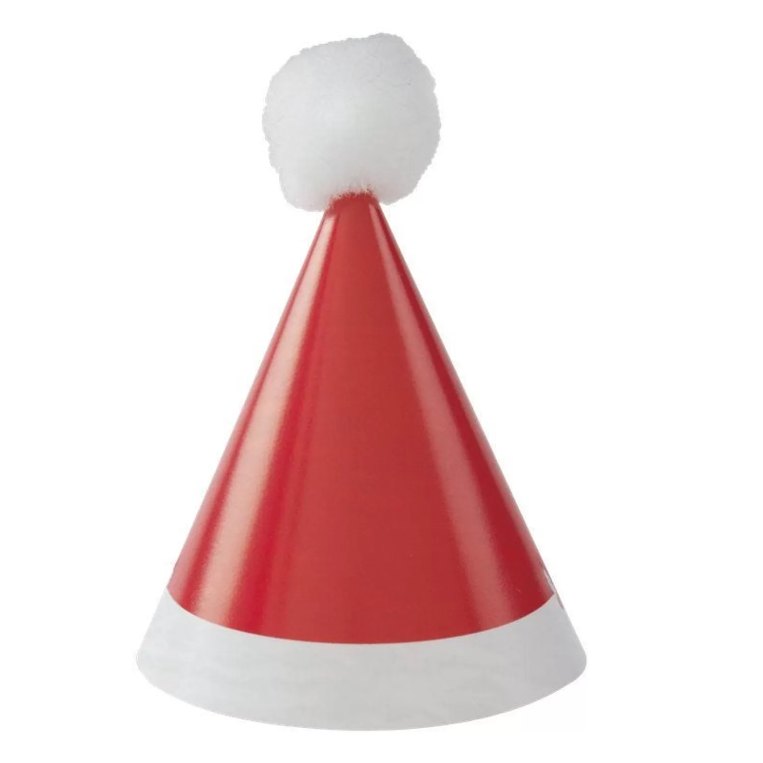 Mini Pom Pom Santa Party Hats (8Pk)<Party Delights Shop