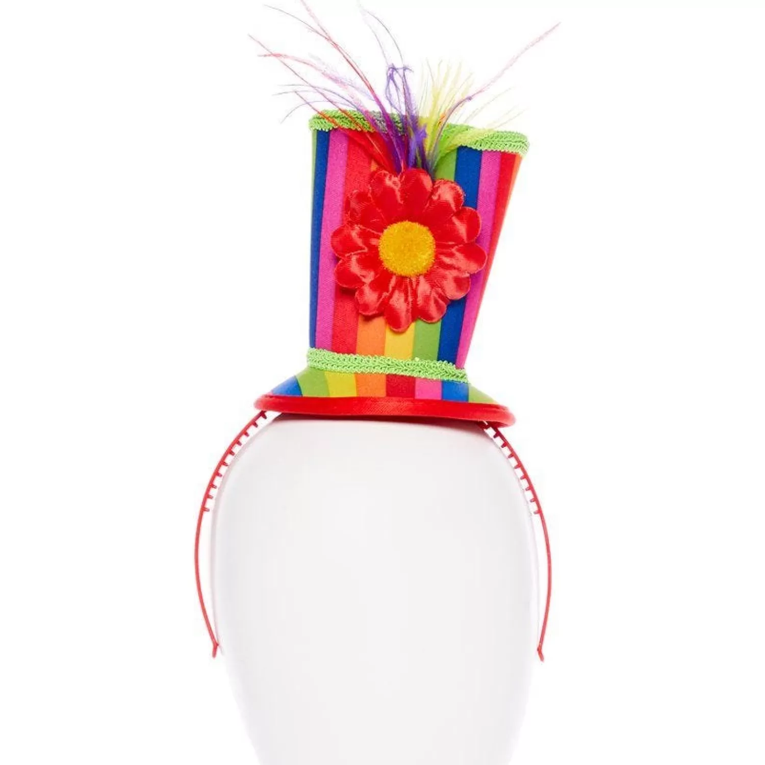 New Party Delights Mini Rainbow Top Hat Headband