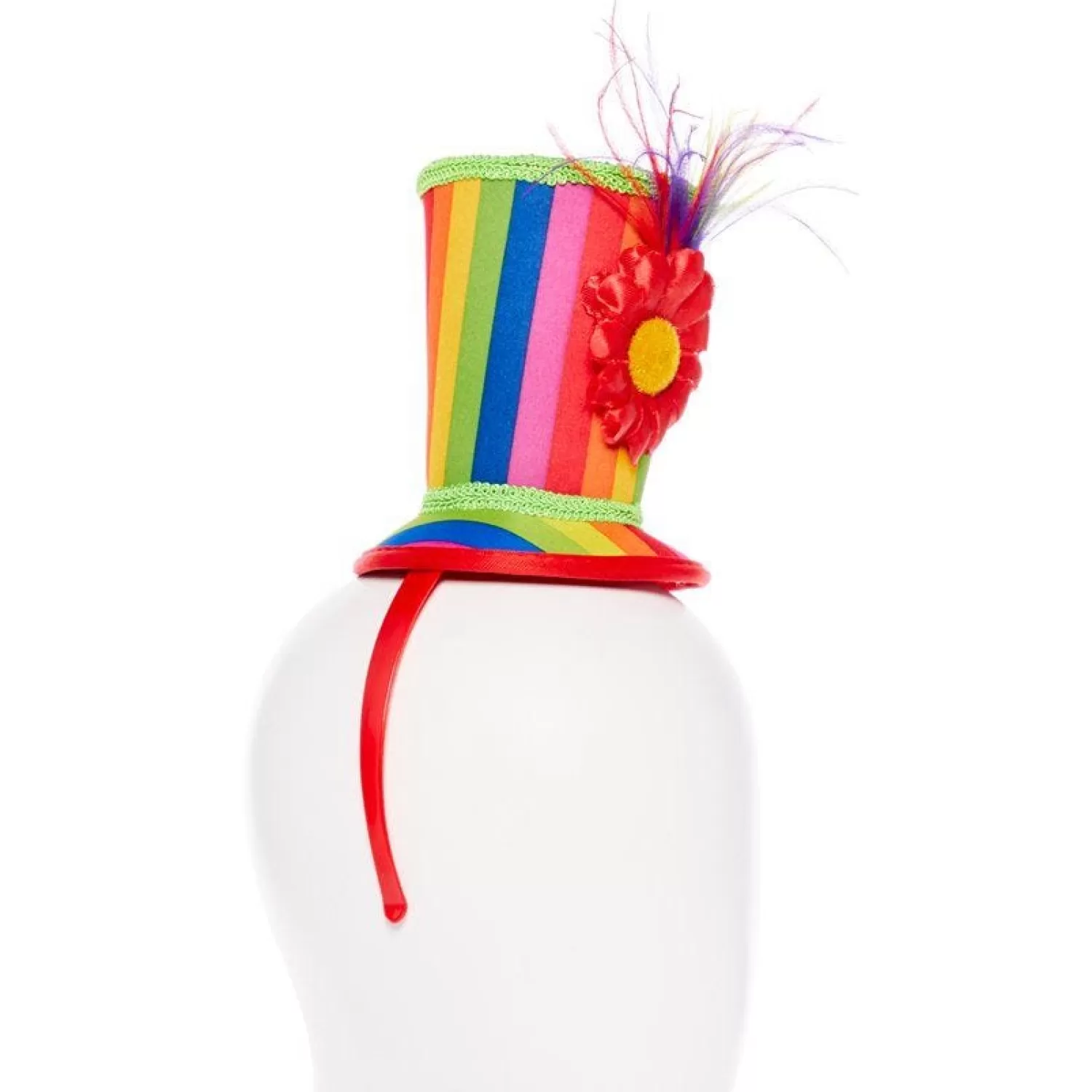 New Party Delights Mini Rainbow Top Hat Headband