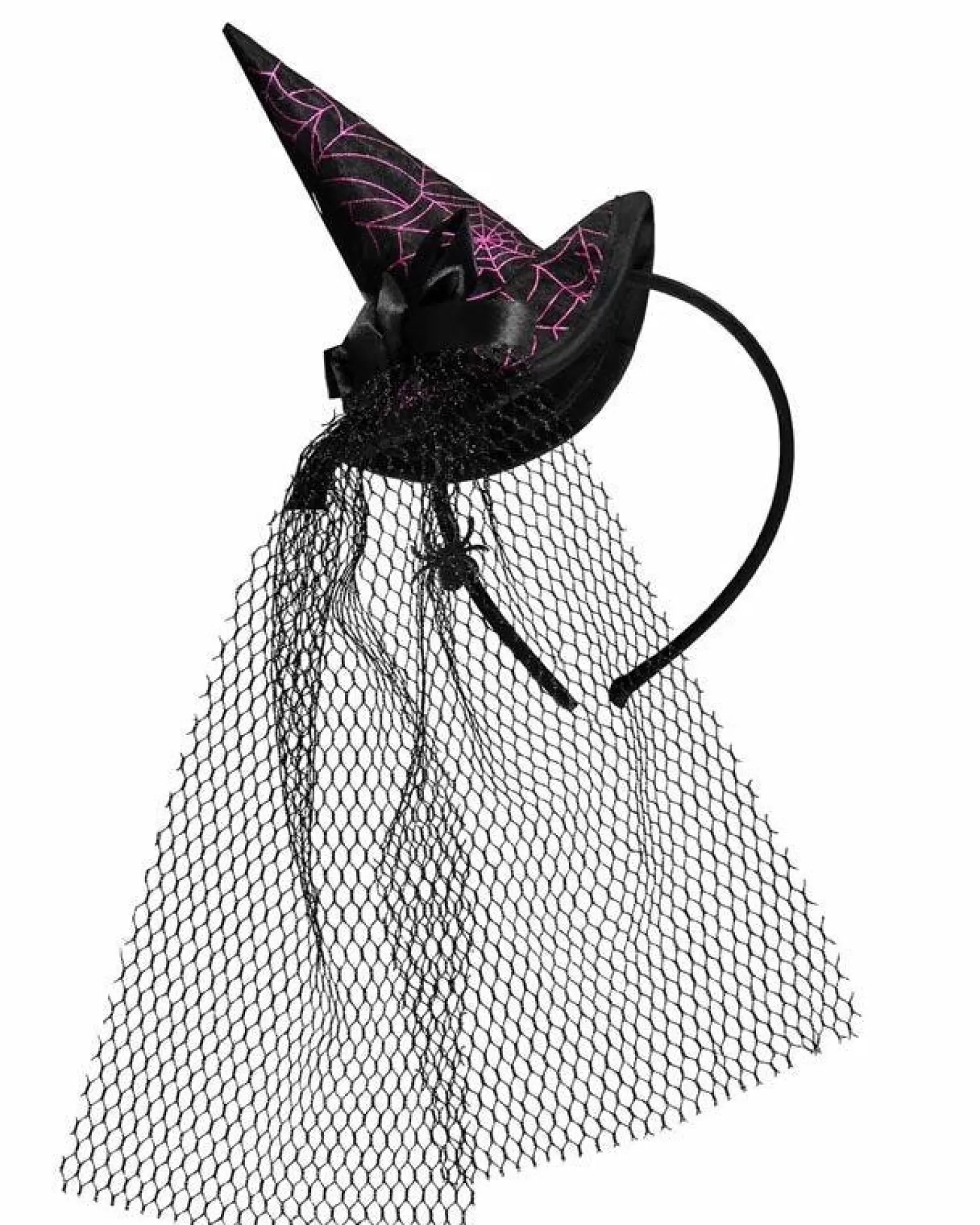 Mini Witch Hat With Veil<Party Delights Sale