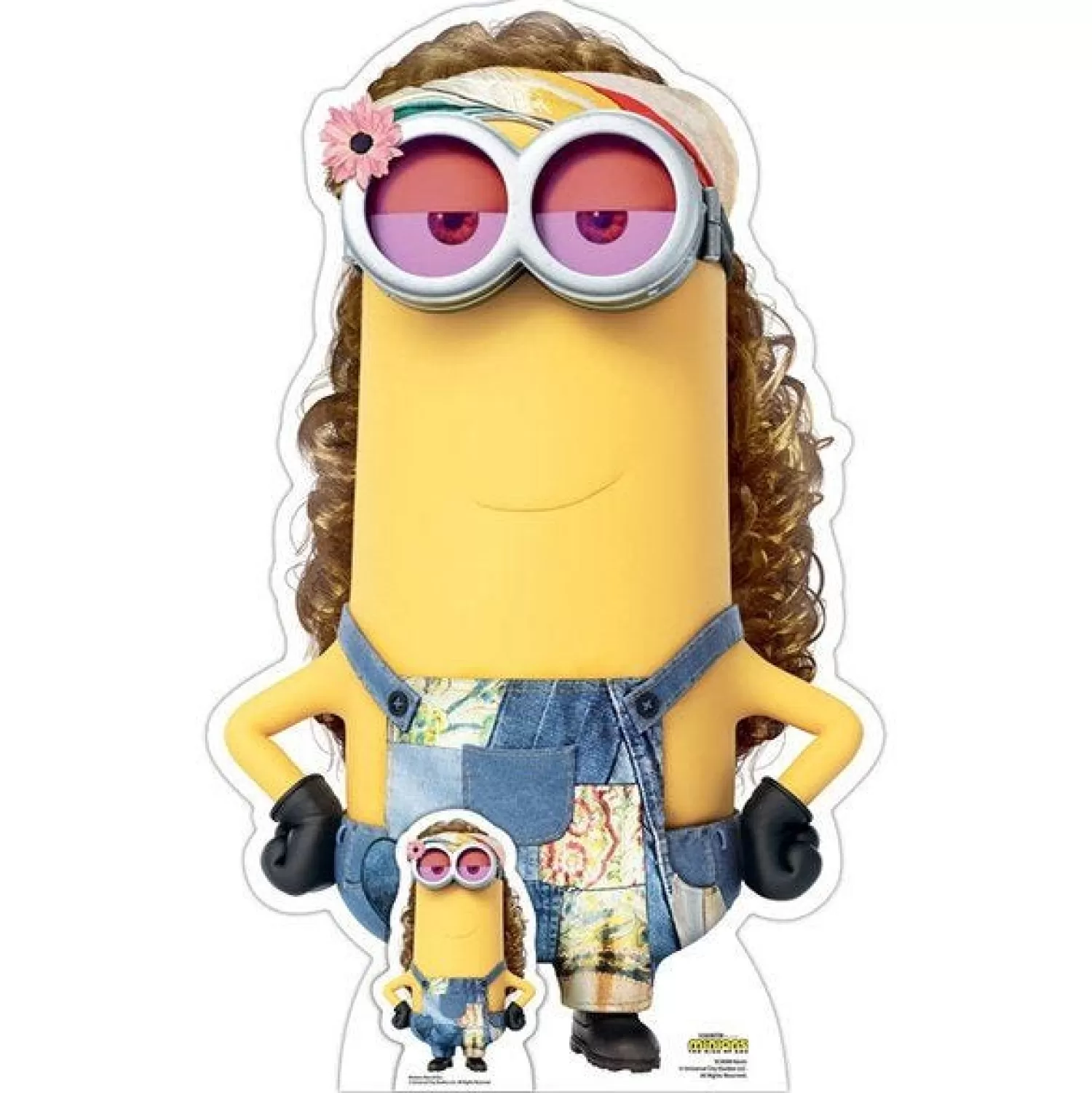 Discount Party Delights Minions 2 Kevin Hippy Small Cardboard Cutout - 95Cm