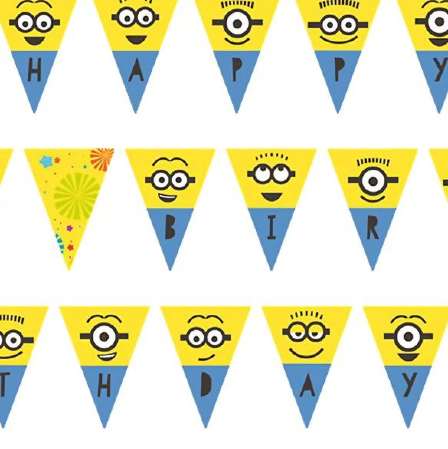 Best Party Delights Minions 'Happy Birthday' Paper Bunting - 3.3M