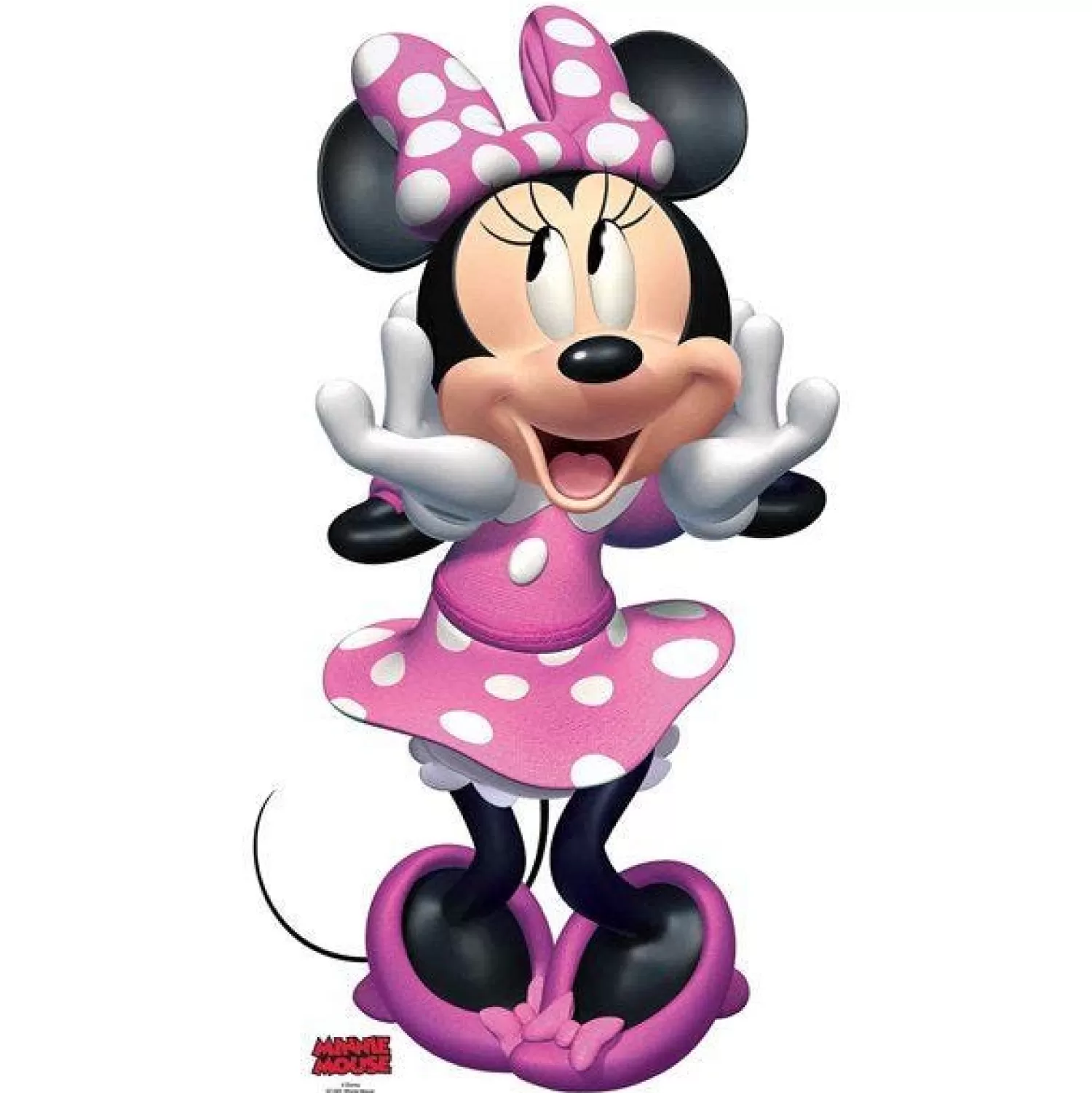 Store Party Delights Minnie Mouse Cardboard Cutout - 89Cm X 50Cm