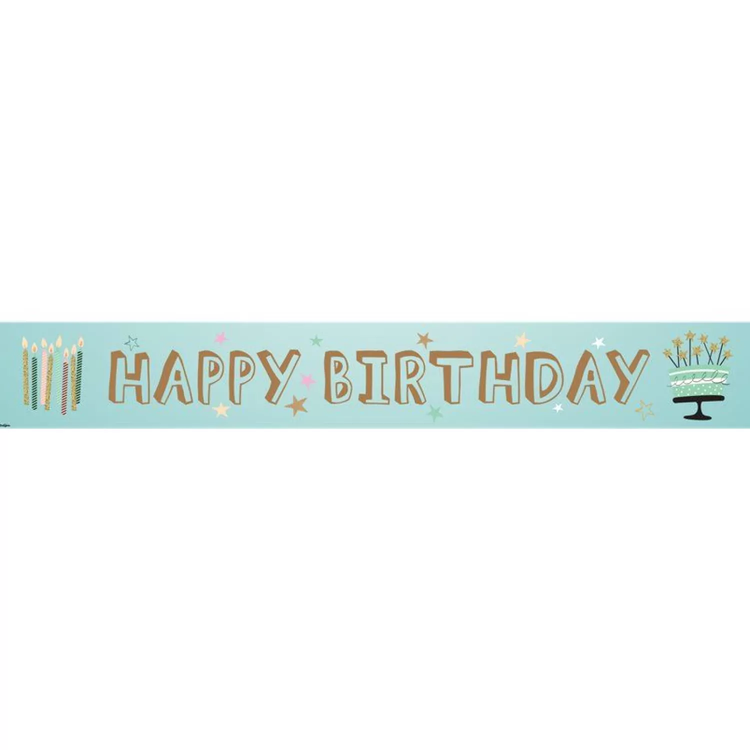 Store Party Delights Mint Green Happy Birthday Paper Banners - 3Pk (3Pk)