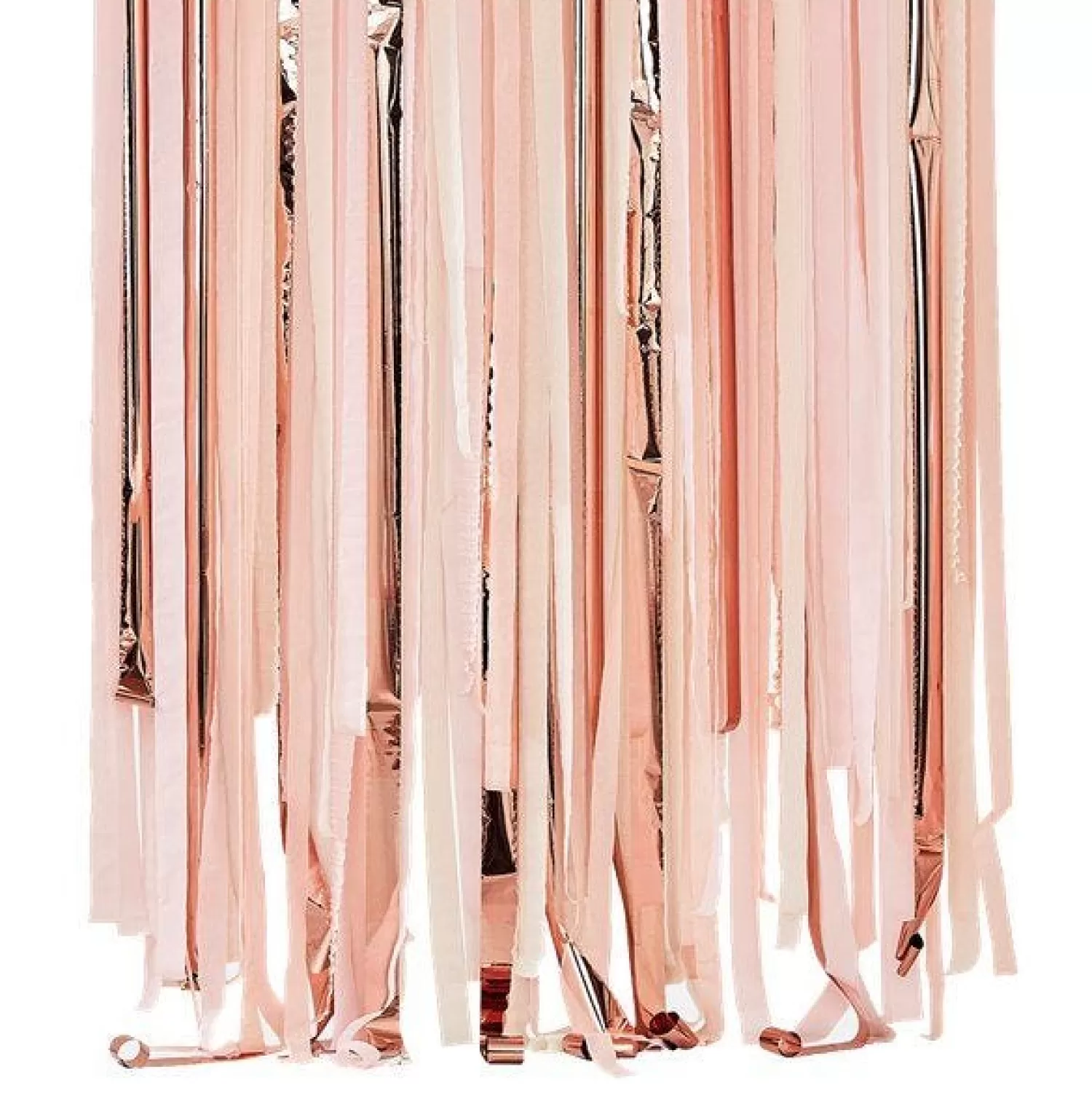 Outlet Party Delights Mix It Up Pink & Rose Gold Streamer Backdrop Kit