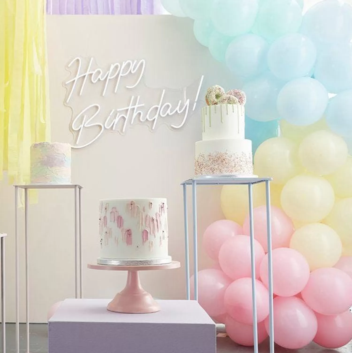 Outlet Party Delights Mixed Pastels Latex Balloon Arch Kit - 75 Balloons