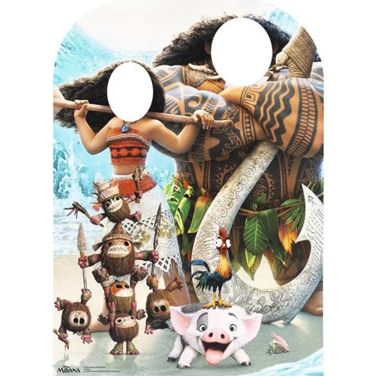 Outlet Party Delights Moana Stand-In Cardboard Photo Prop - 131Cm X 95Cm