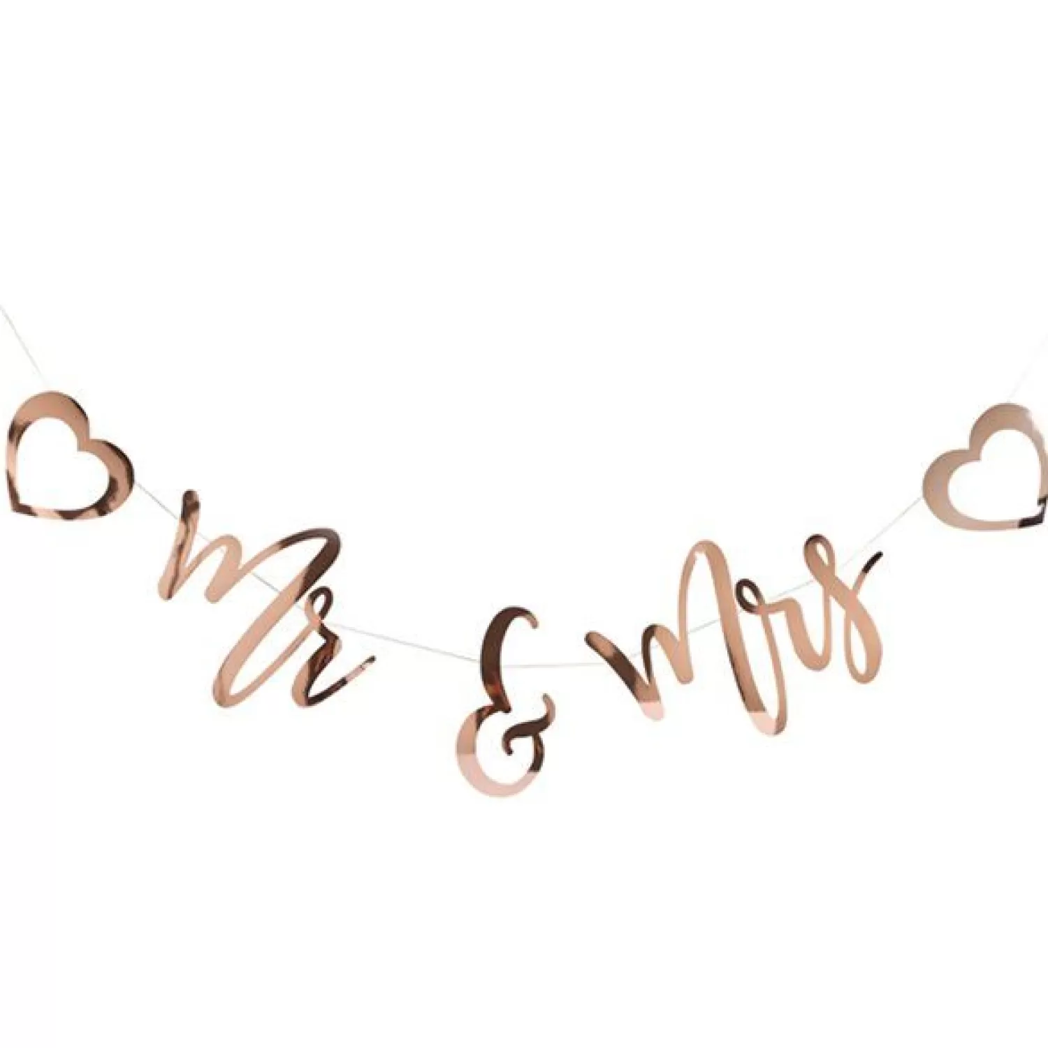 Outlet Party Delights Mr & Mrs Rose Gold Banner - 2M