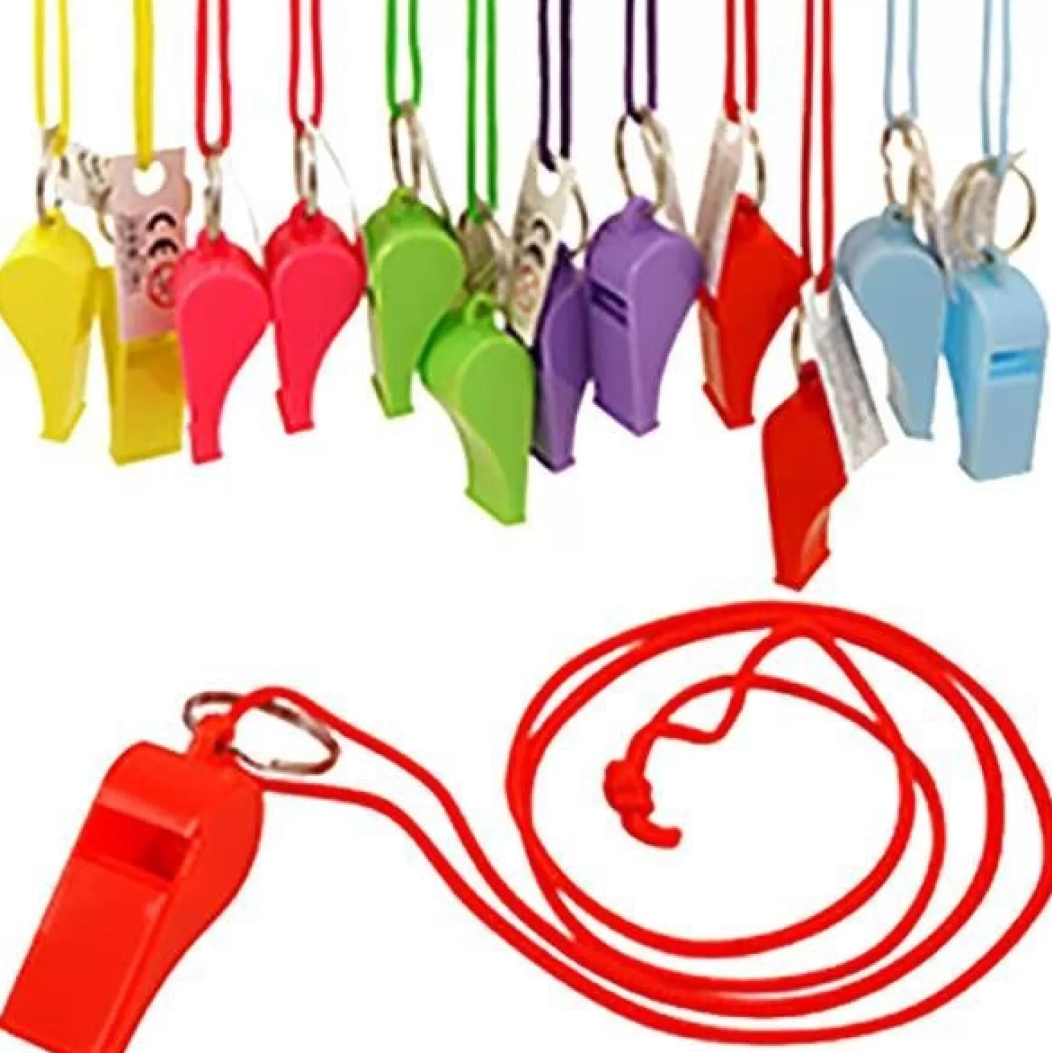 Store Party Delights Multi-Colour Whistles - 12 Pack (12Pk)