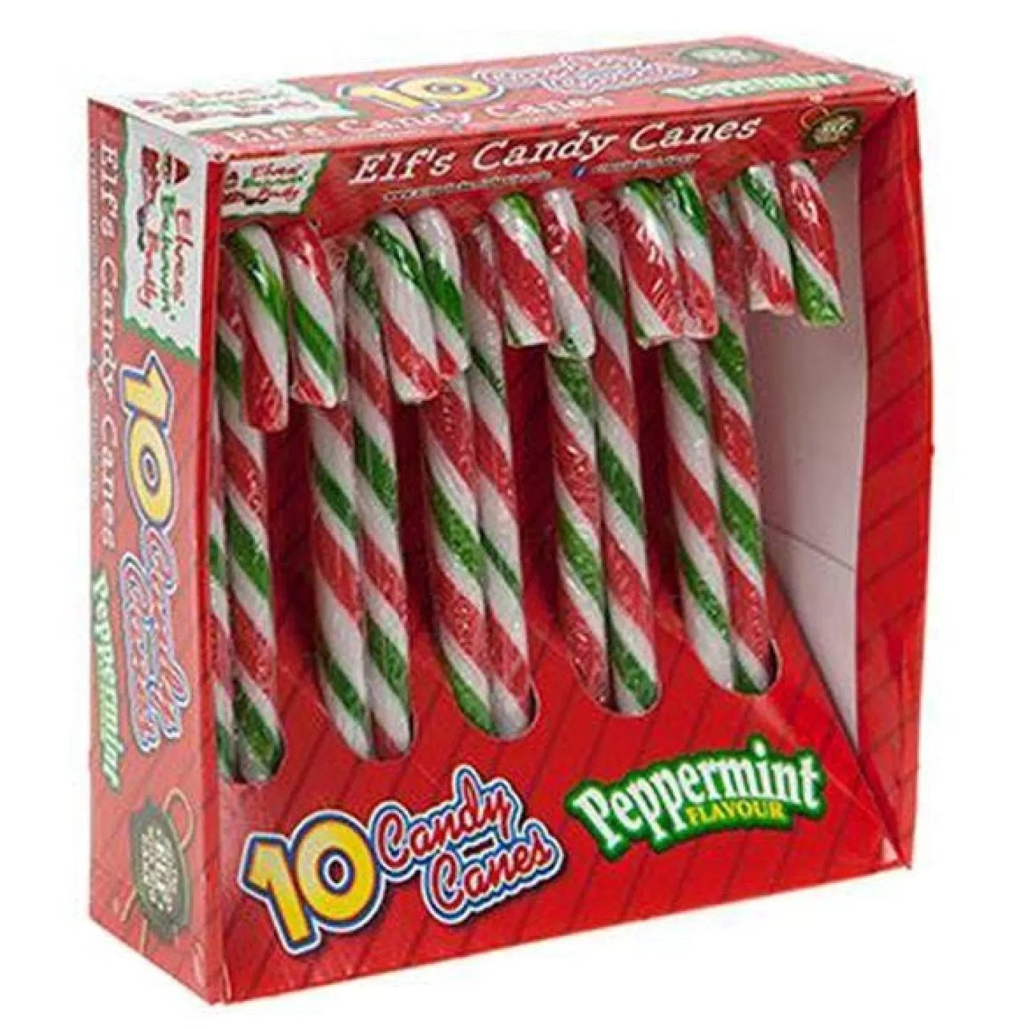 Naughty Elf Candy Canes - 10Pk<Party Delights Clearance