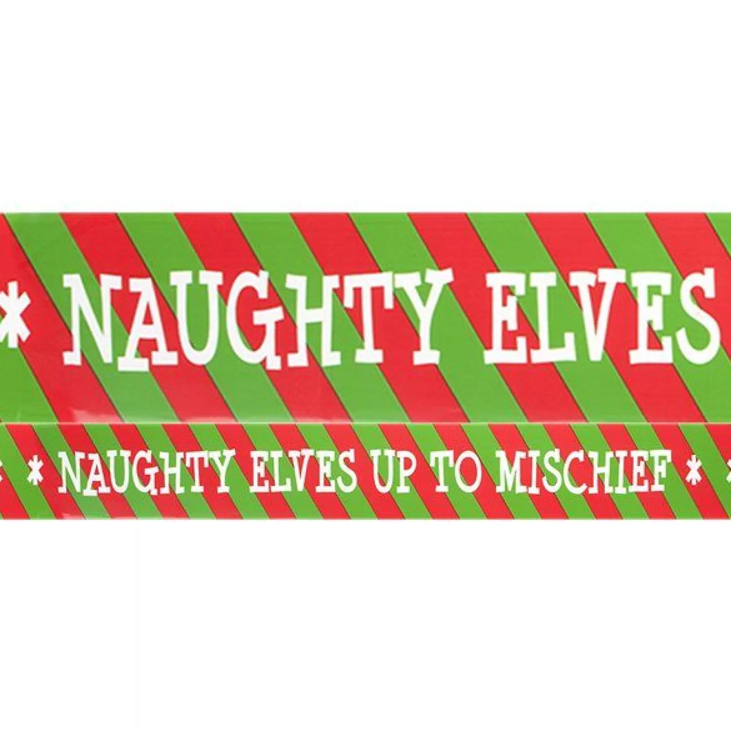 Naughty Elf Caution Tape - 2.7M (3Pk)<Party Delights Online