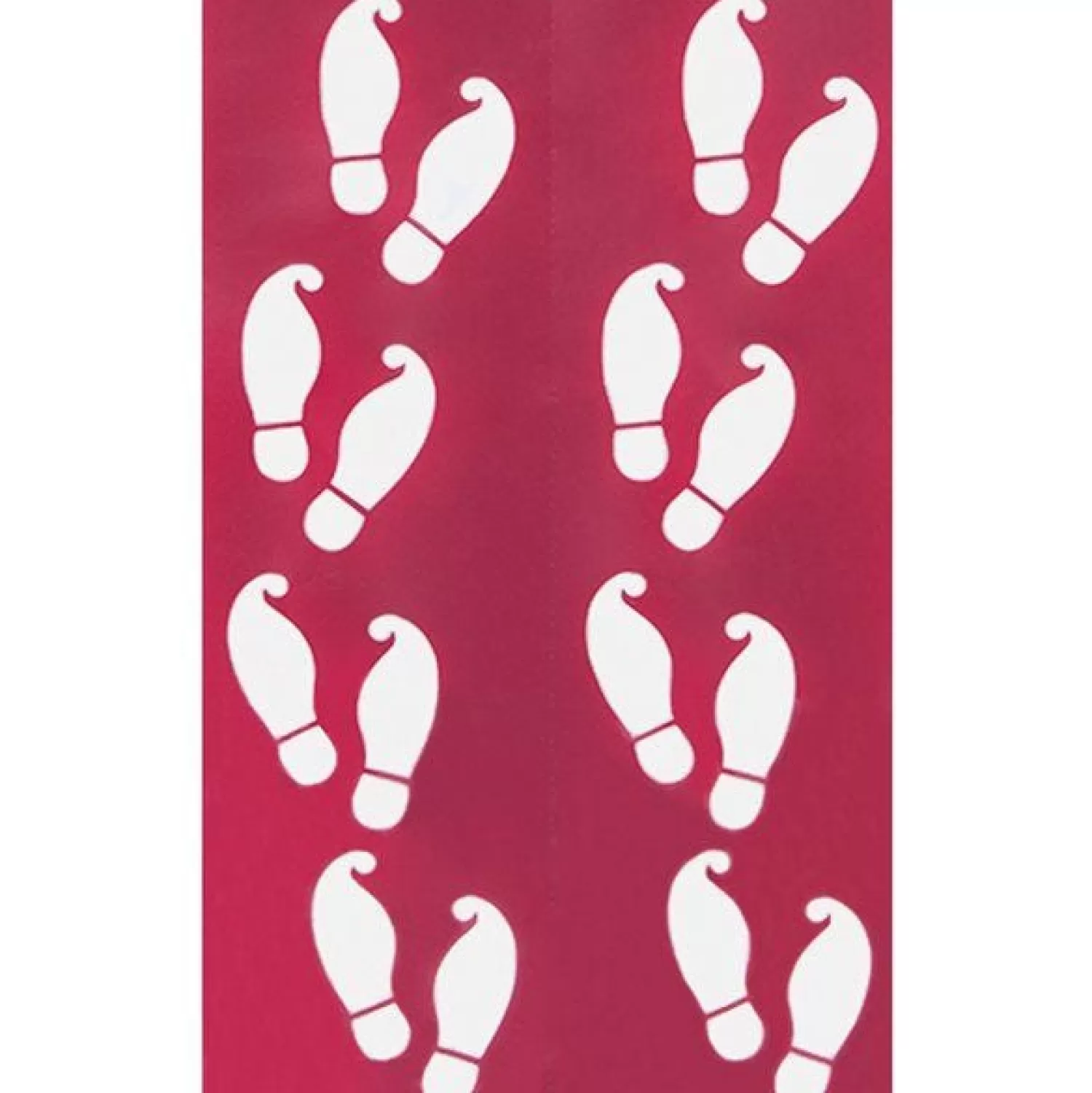 Naughty Elf Footprint Stencils - 33Cm X 10Cm (2Pk)<Party Delights Discount