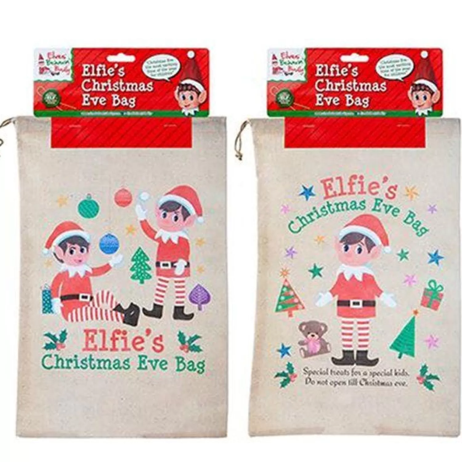 Naughty Elf Large Christmas Eve Bag - 36Cm X 55Cm<Party Delights Cheap