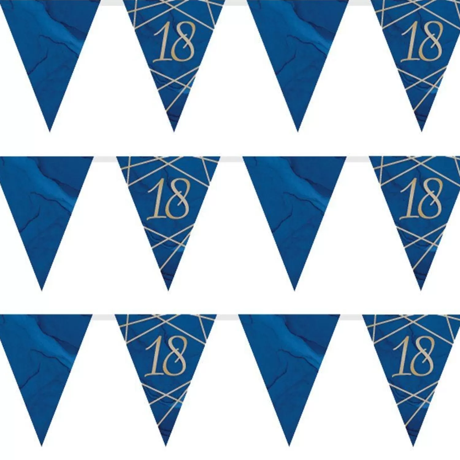 Best Sale Party Delights Navy & Gold Geode 18Th Birthday Paper Bunting - 3.7M