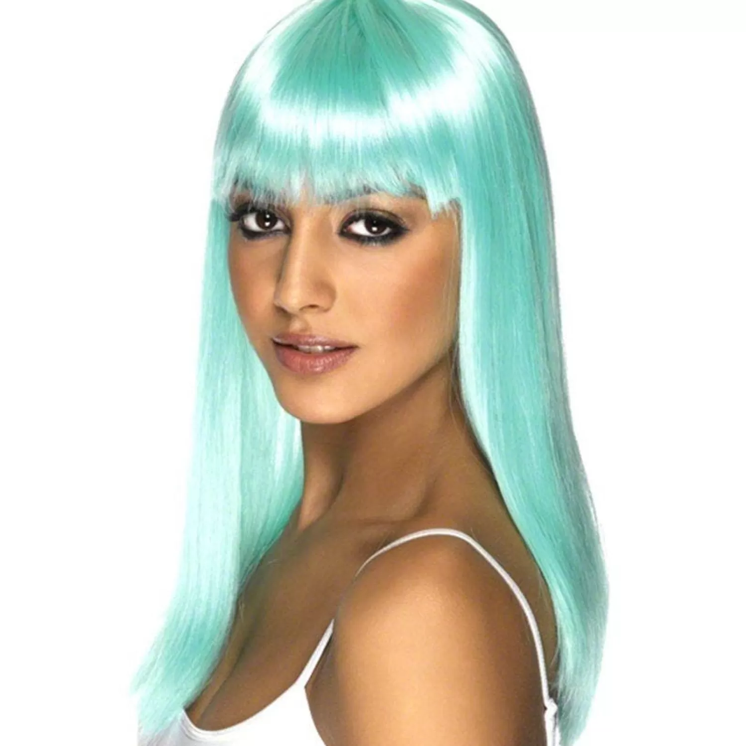 Outlet Party Delights Neon Aqua Glamourama Wig