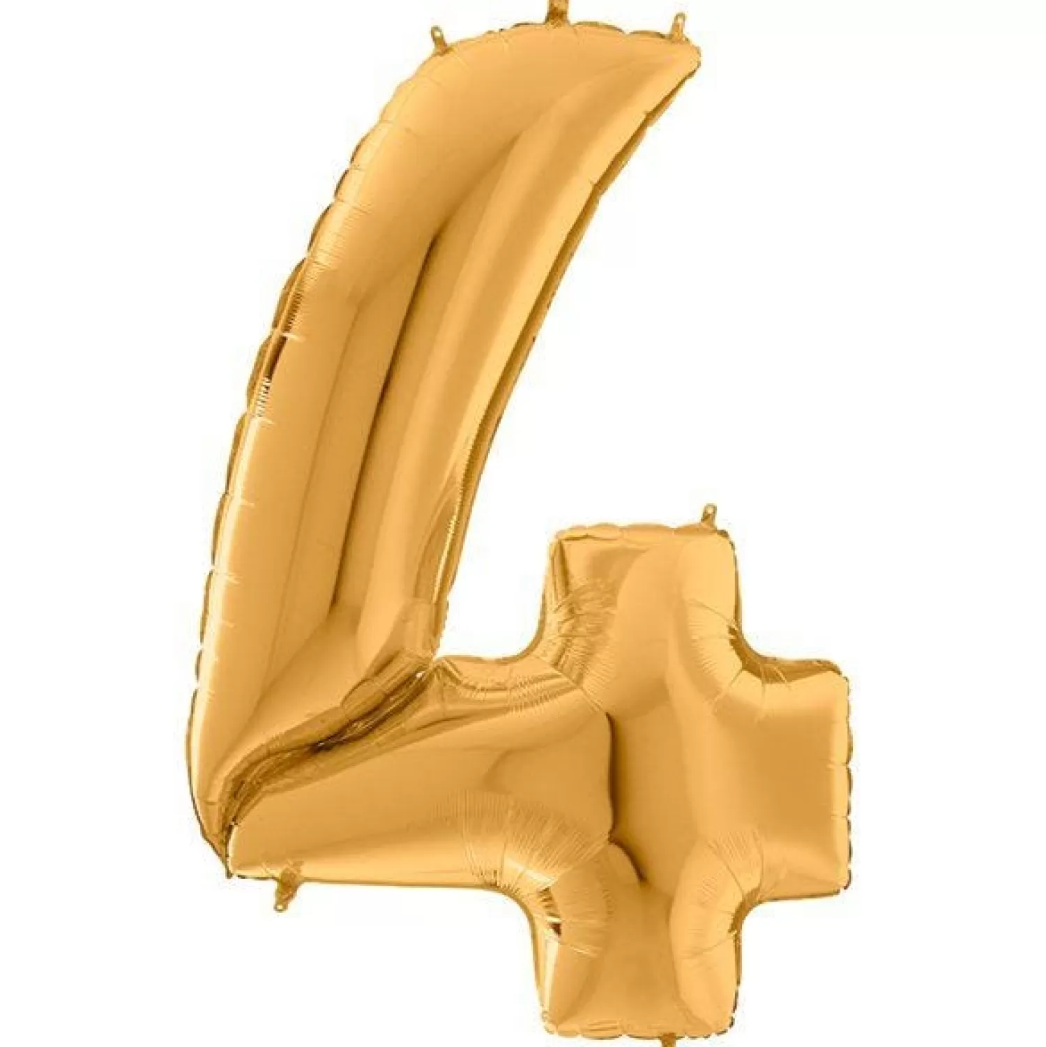 Online Party Delights Number 4 Gold Foil Balloon - 64"