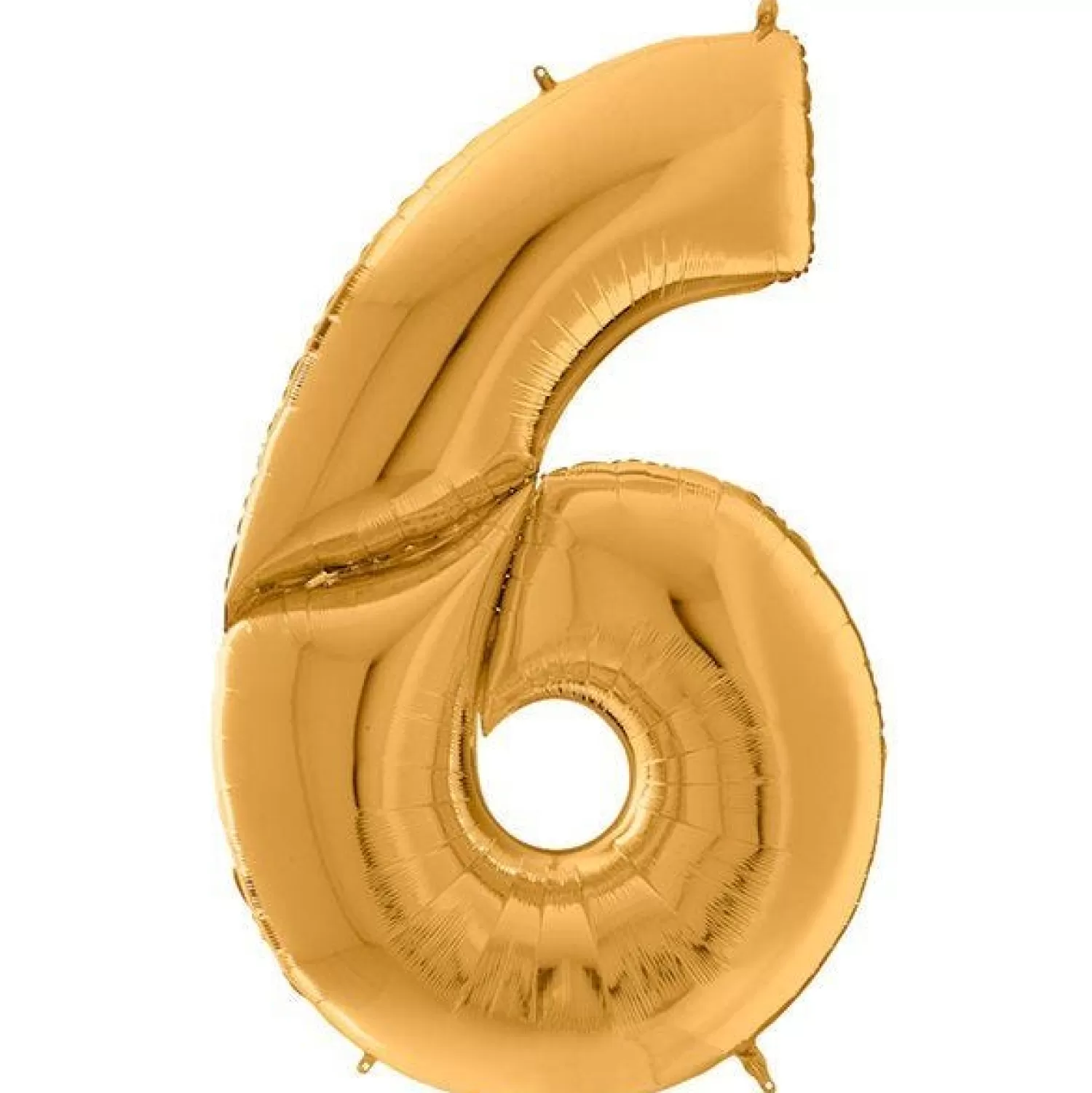 Outlet Party Delights Number 6 Gold Foil Balloon - 64"