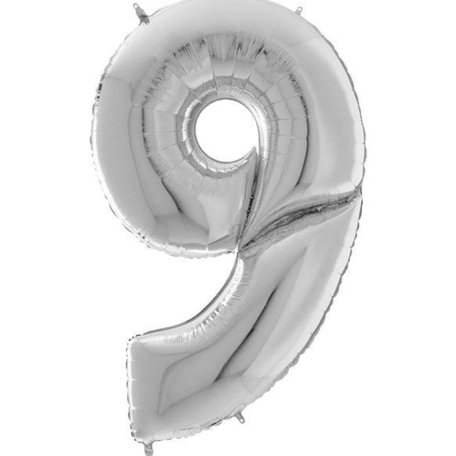 Sale Party Delights Number 9 Silver Foil Balloon - 64"