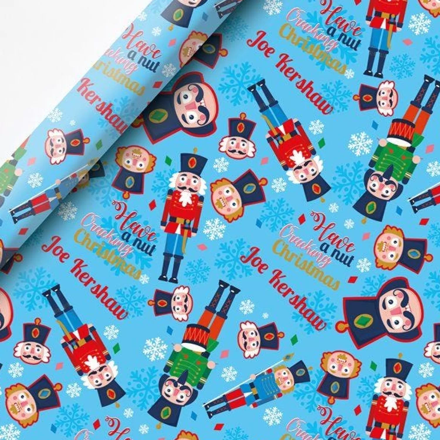 Nutcracker Christmas Personalised Wrapping Paper - 62 X 100Cm Sheet<Party Delights New