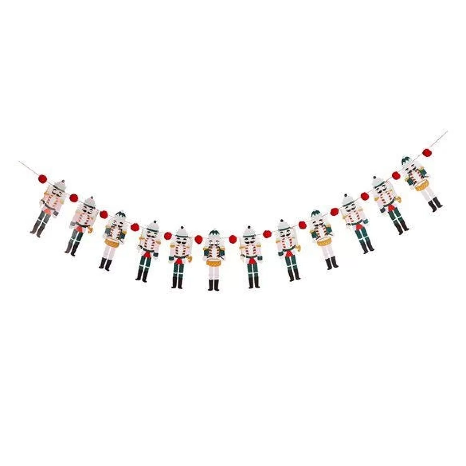 Nutcracker Pom Pom Garland - 2M<Party Delights Cheap