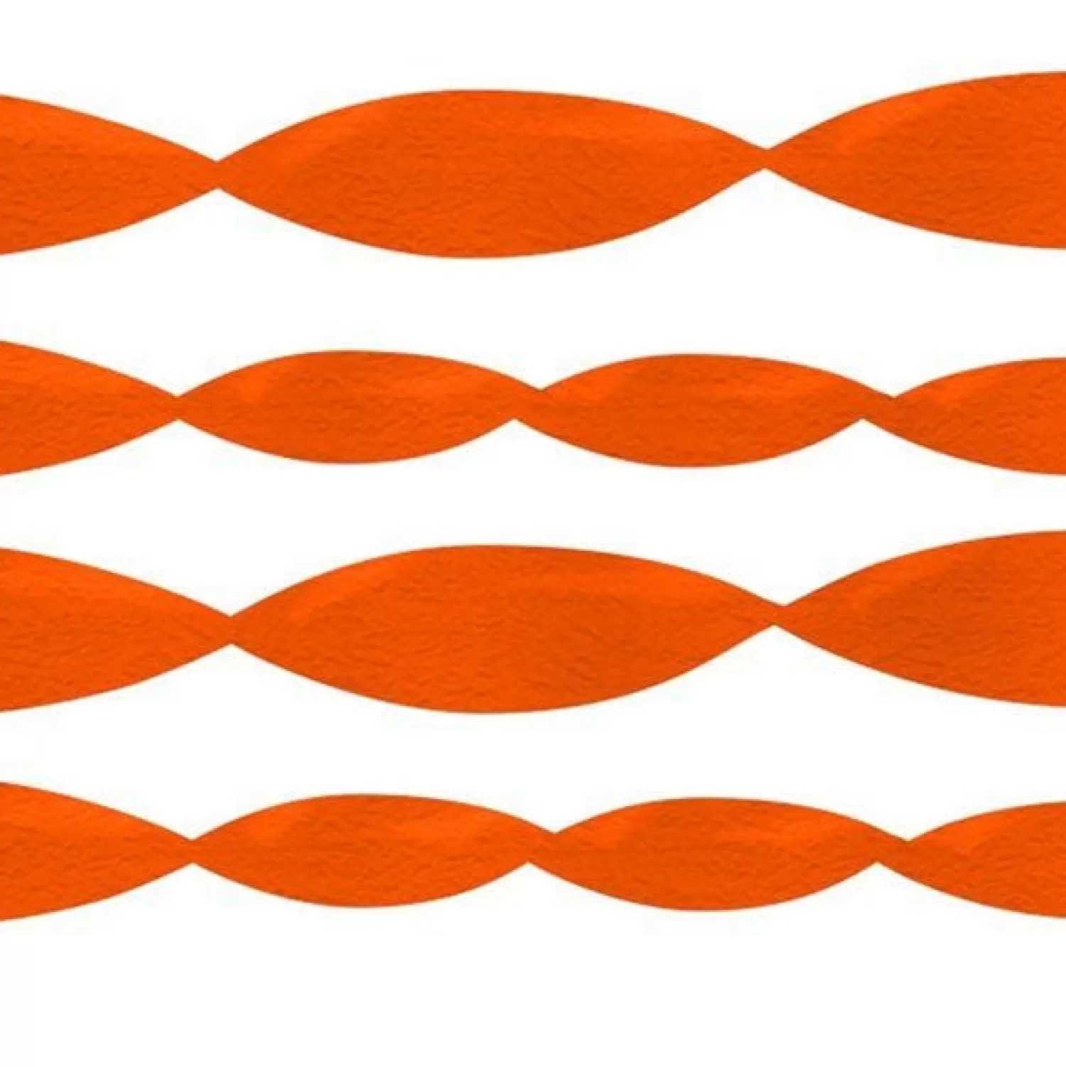 New Party Delights Orange Crepe Paper Streamer - 24M