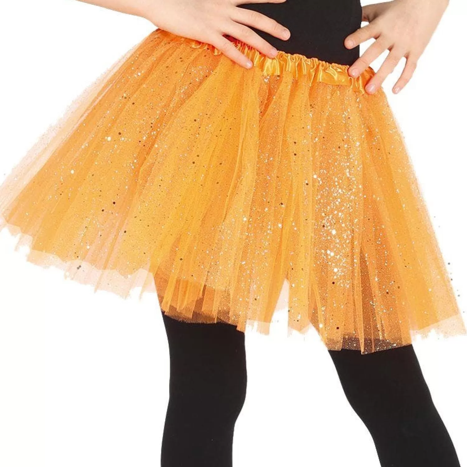 Orange Glitter Tutu - Child One Size<Party Delights Best Sale