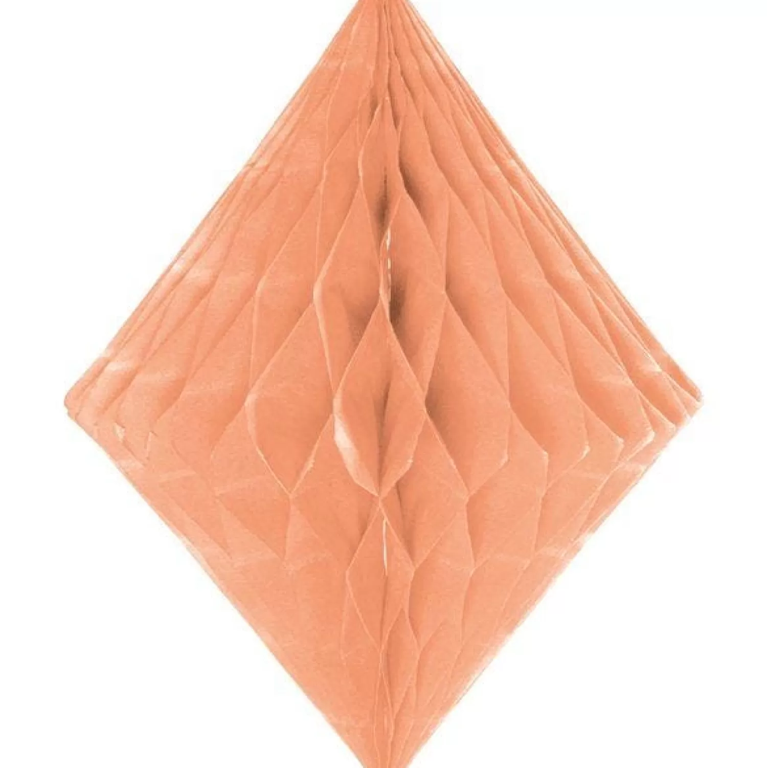 New Party Delights Orange Honeycomb Diamond Decoration - 30Cm