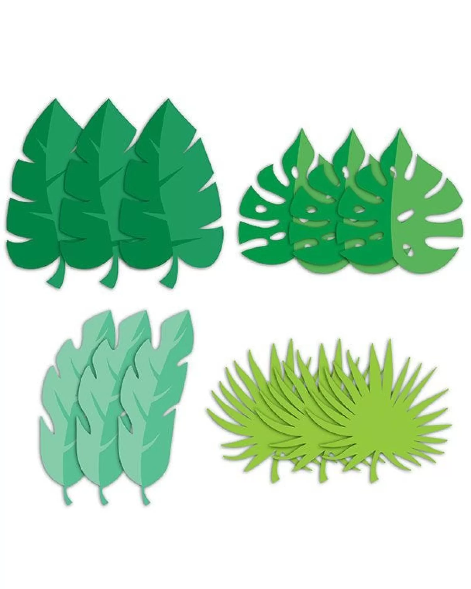 Outlet Party Delights Palm Leaves Assorted Cutouts