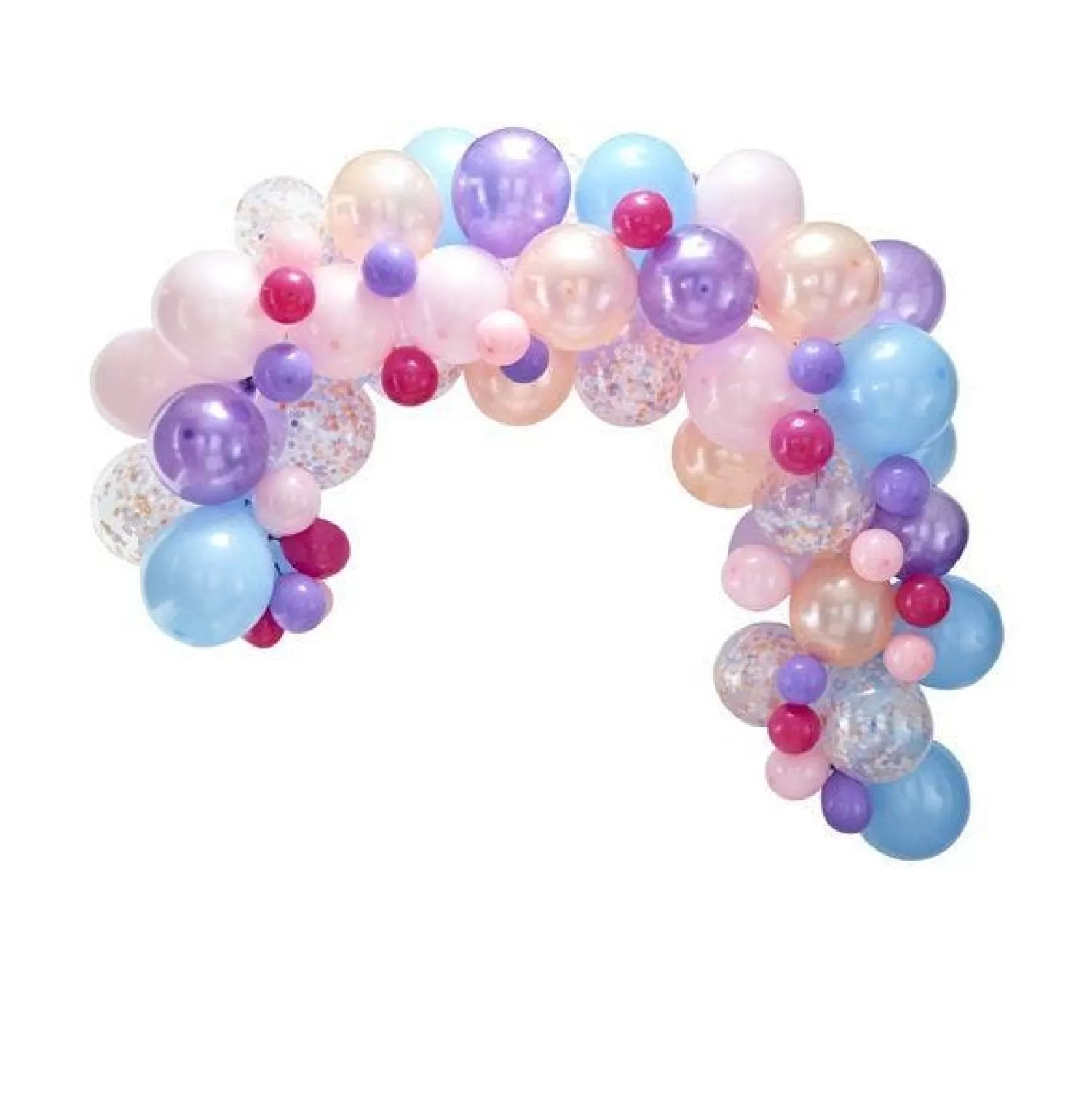 Fashion Party Delights Pastel Balloon Arch - 80 Balloons