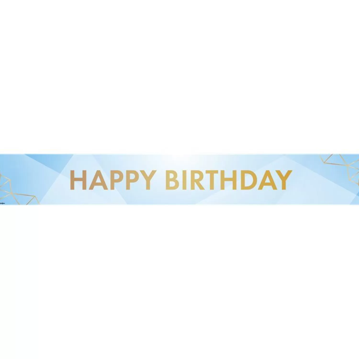 Cheap Party Delights Pastel Blue Happy Birthday Paper Banners - 1M (3Pk)