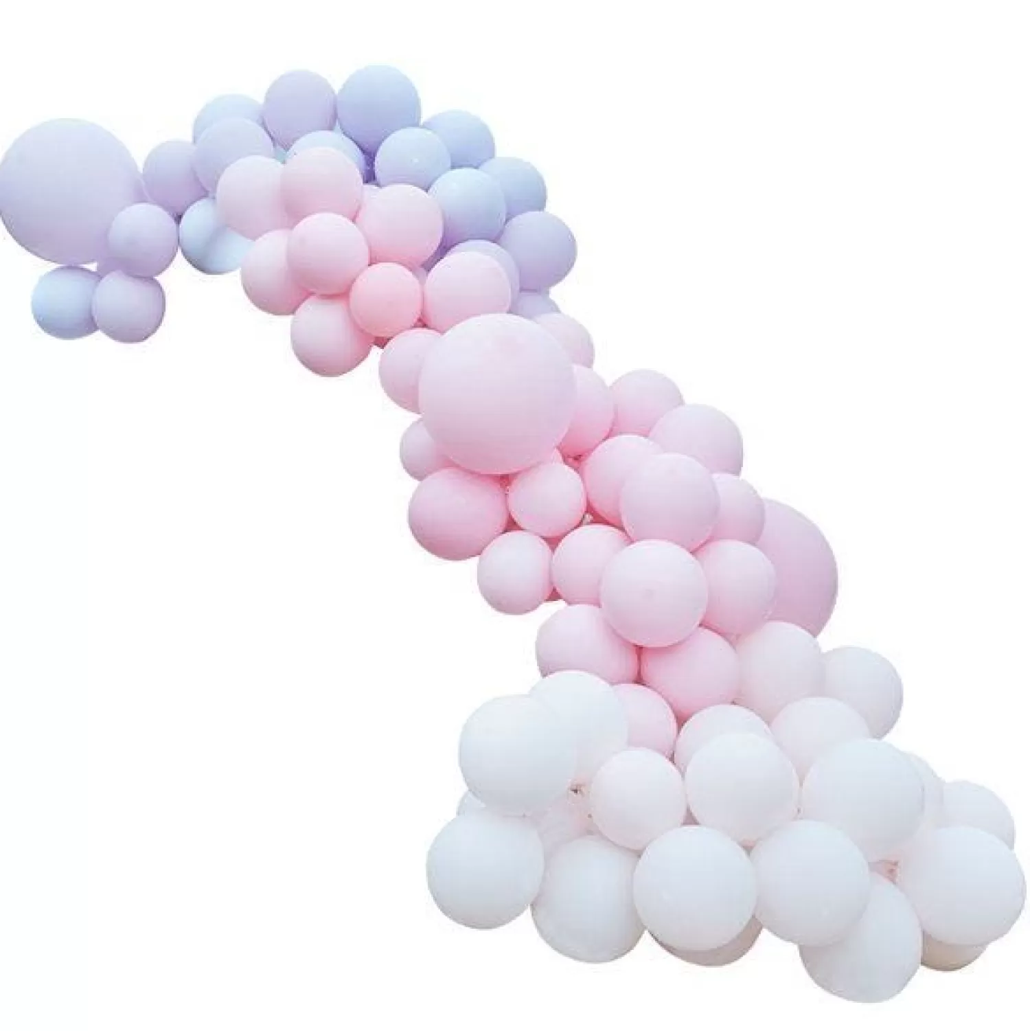 Flash Sale Party Delights Pastel Pink & Purple Large Balloon Arch Diy Kit - 200 Balloons