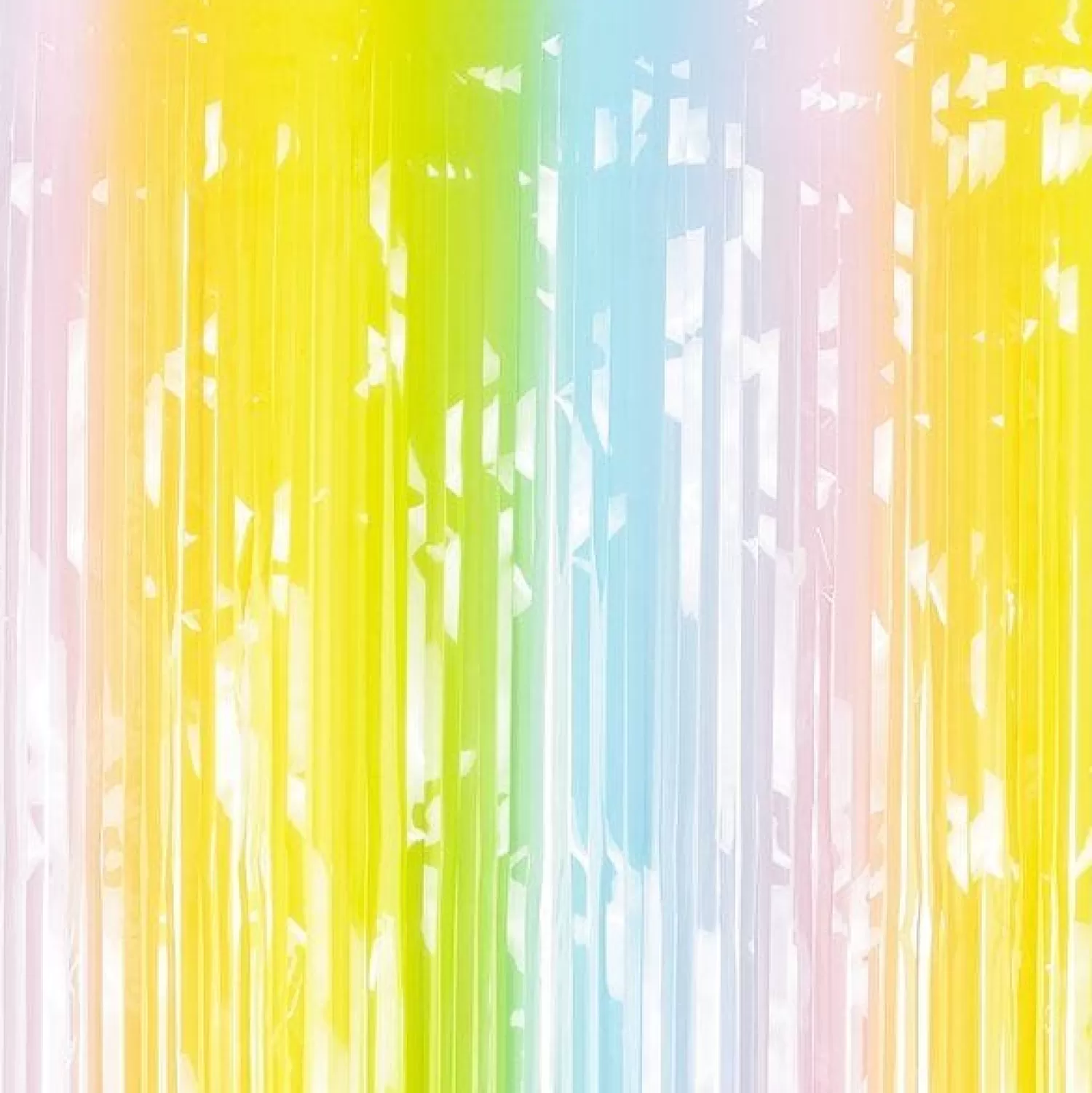 Store Party Delights Pastel Rainbow Backdrop Curtain - 1.9M X 1M