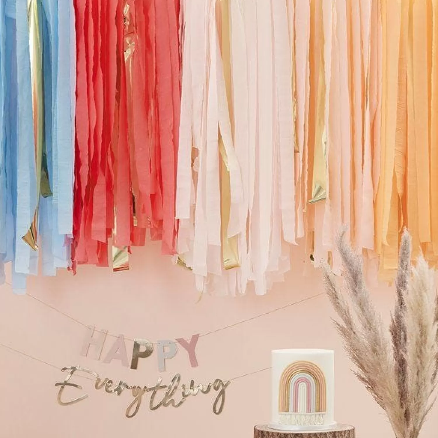 Hot Party Delights Pastel Rainbow Ceiling Steamers