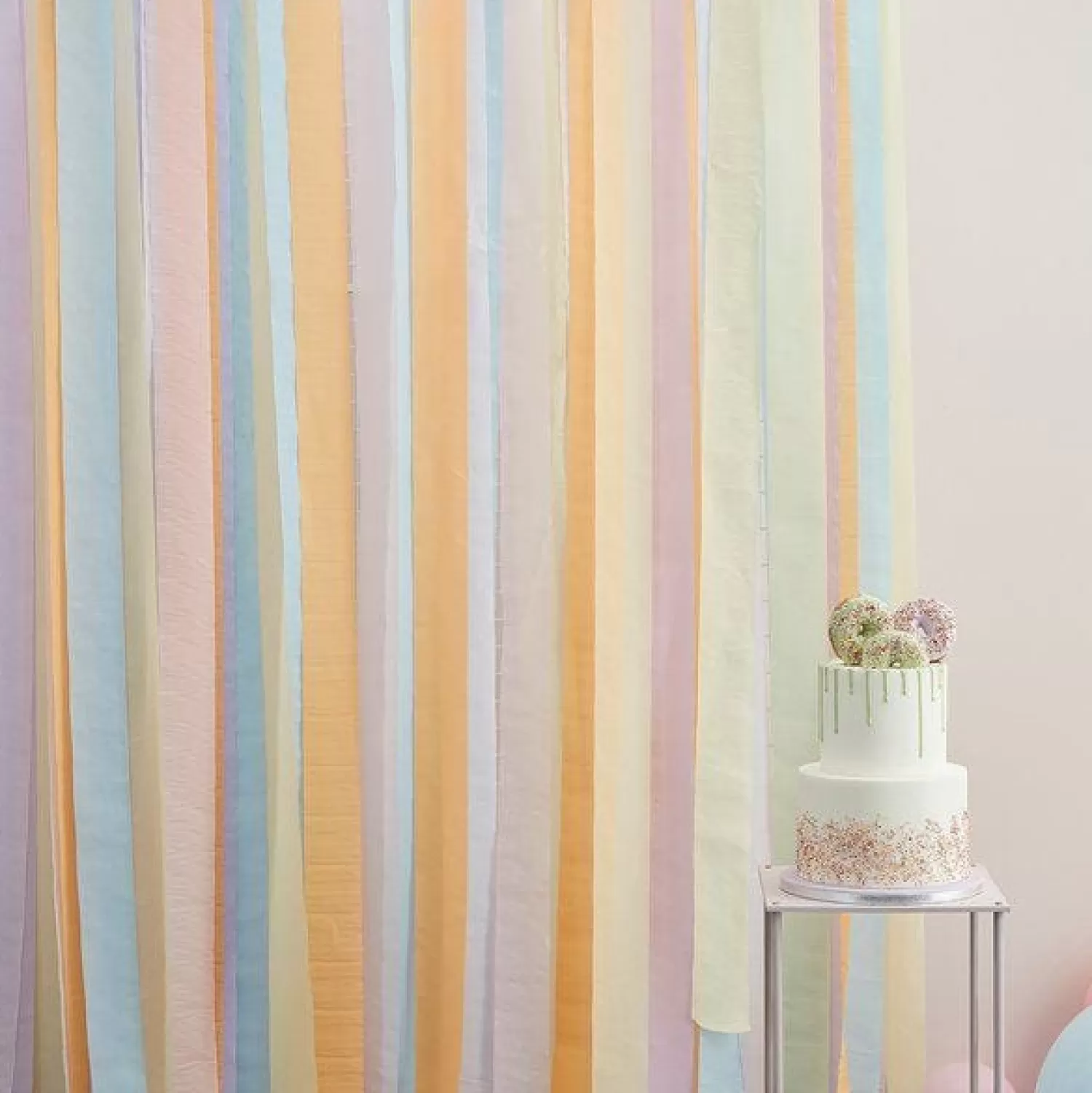 Best Sale Party Delights Pastel Streamer Party Backdrop