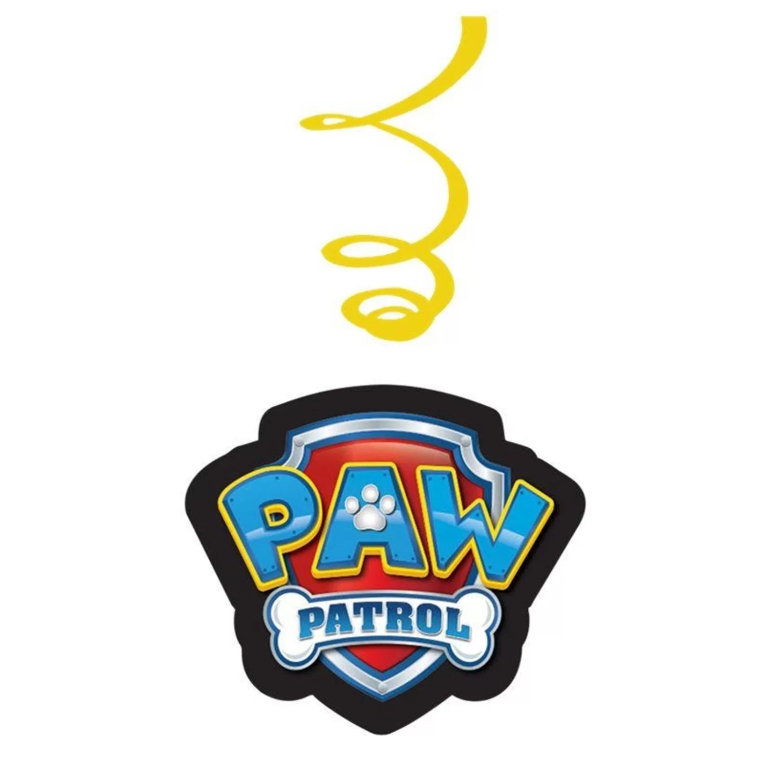 Online Party Delights Paw Patrol Swirl Decorations - 60Cm (6Pk)