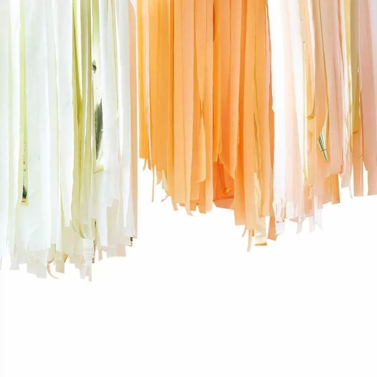 Cheap Party Delights Peach & Gold Streamer Ceiling Kit