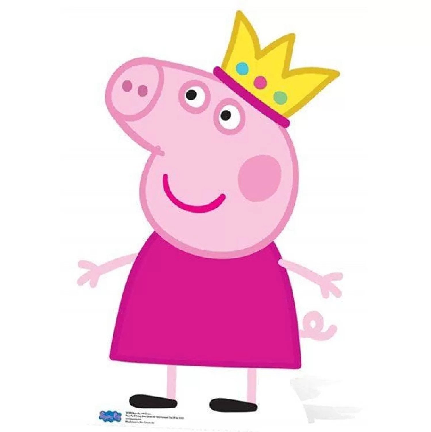 Sale Party Delights Peppa Pig Crown Cardboard Cutout - 90Cm X 62Cm