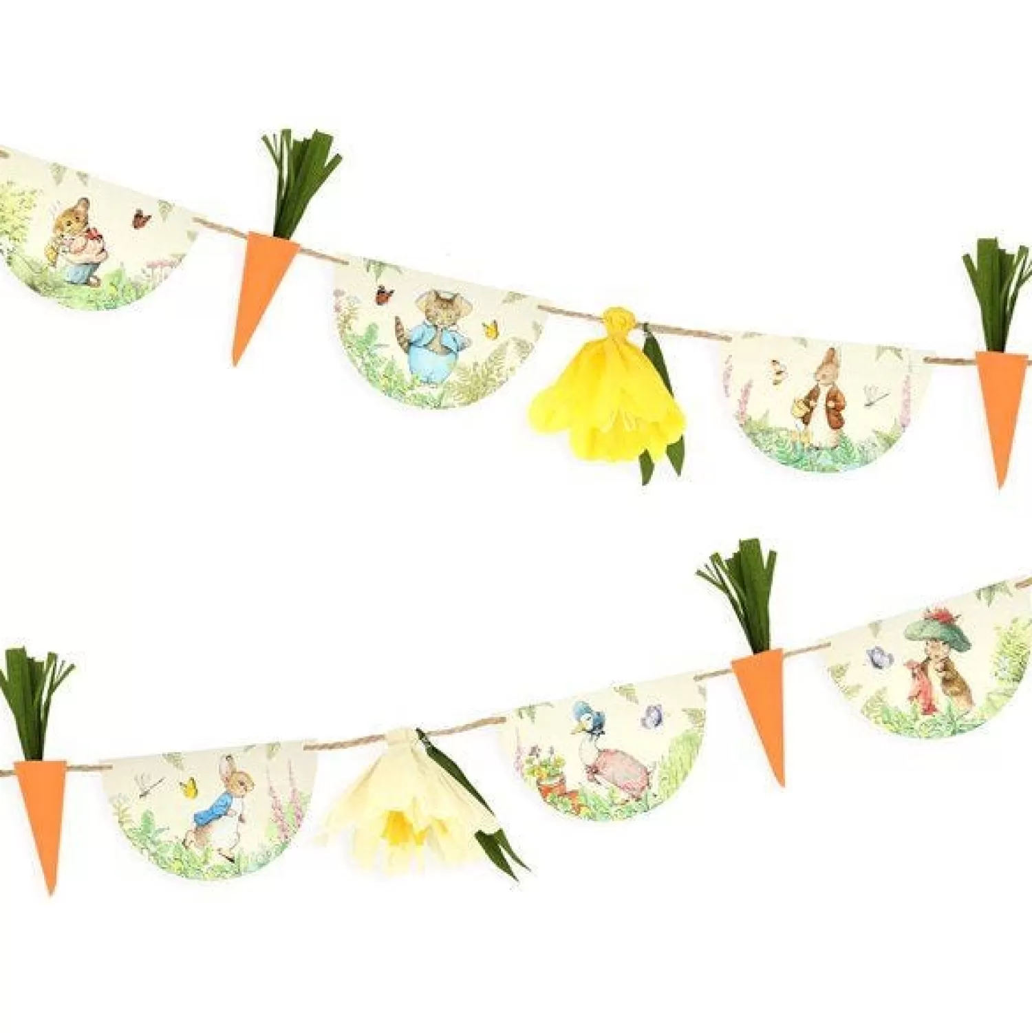 Clearance Party Delights Peter Rabbit In The Garden Paper Garland - 1.8M