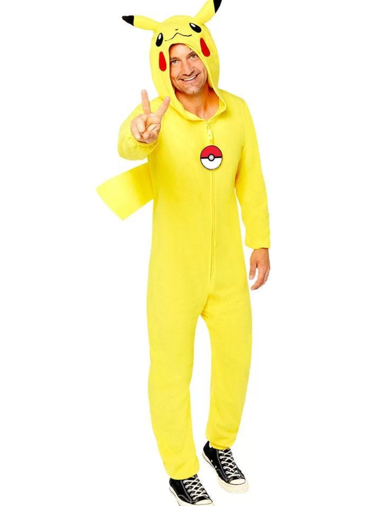 Pikachu Onesie - Adult Costume<Party Delights New