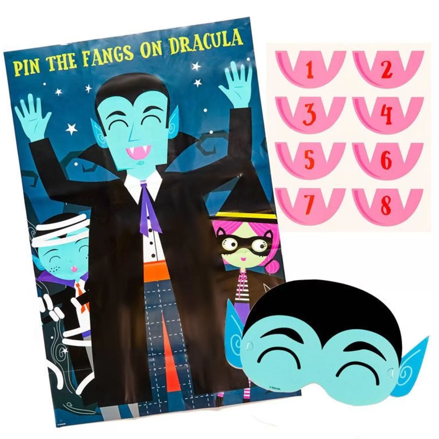 Pin The Fangs On Dracula Game<Party Delights Cheap