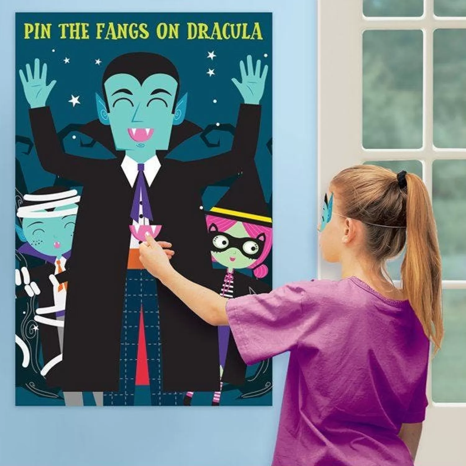 Pin The Fangs On Dracula Game<Party Delights Cheap