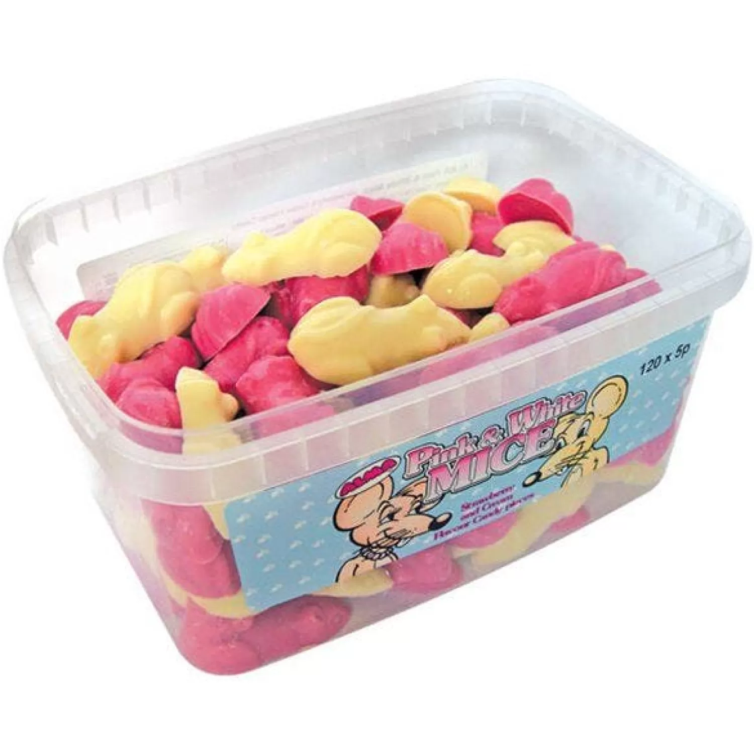 Clearance Party Delights Pink & White Mice X120